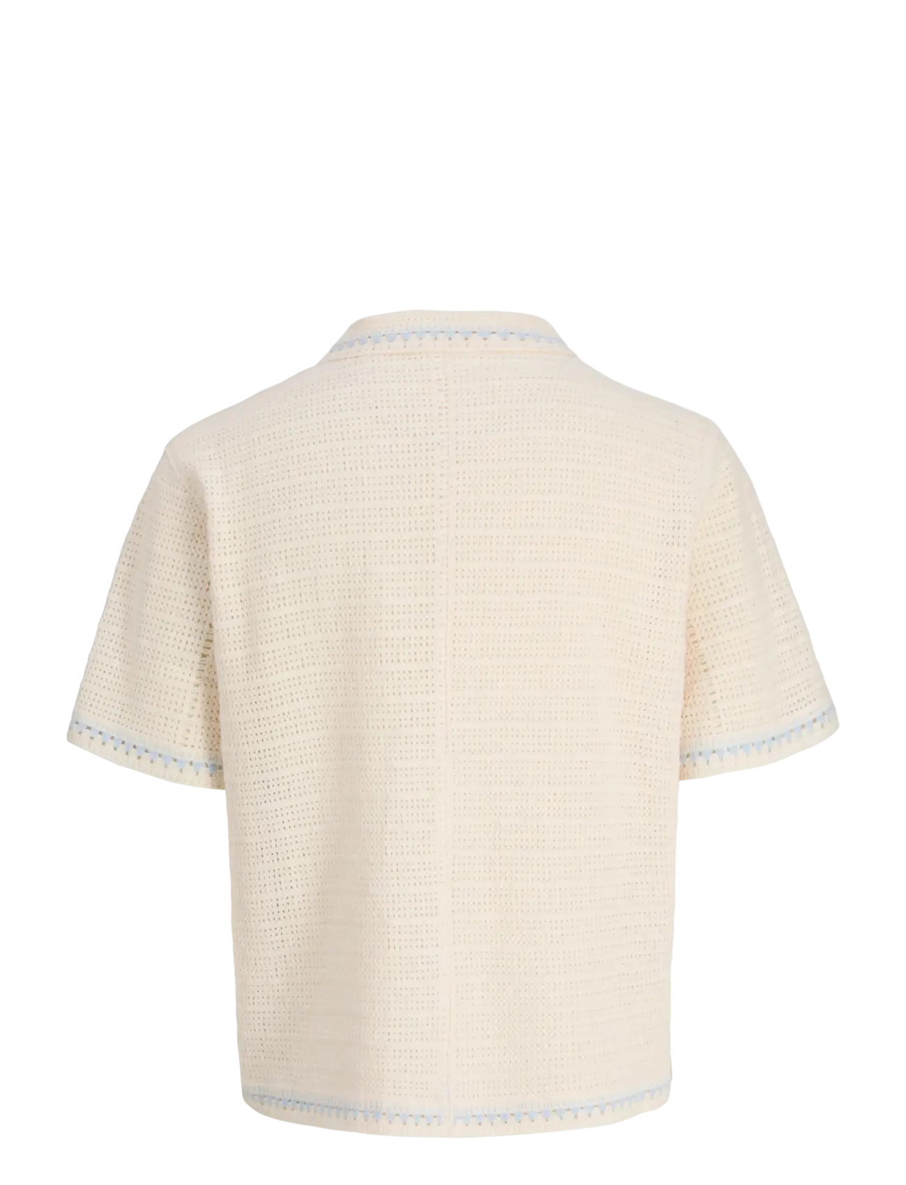 Jack & Jones - JORORCHARD KNIT CROCHET POLO - gestrickte polohemden - sea salt - 2