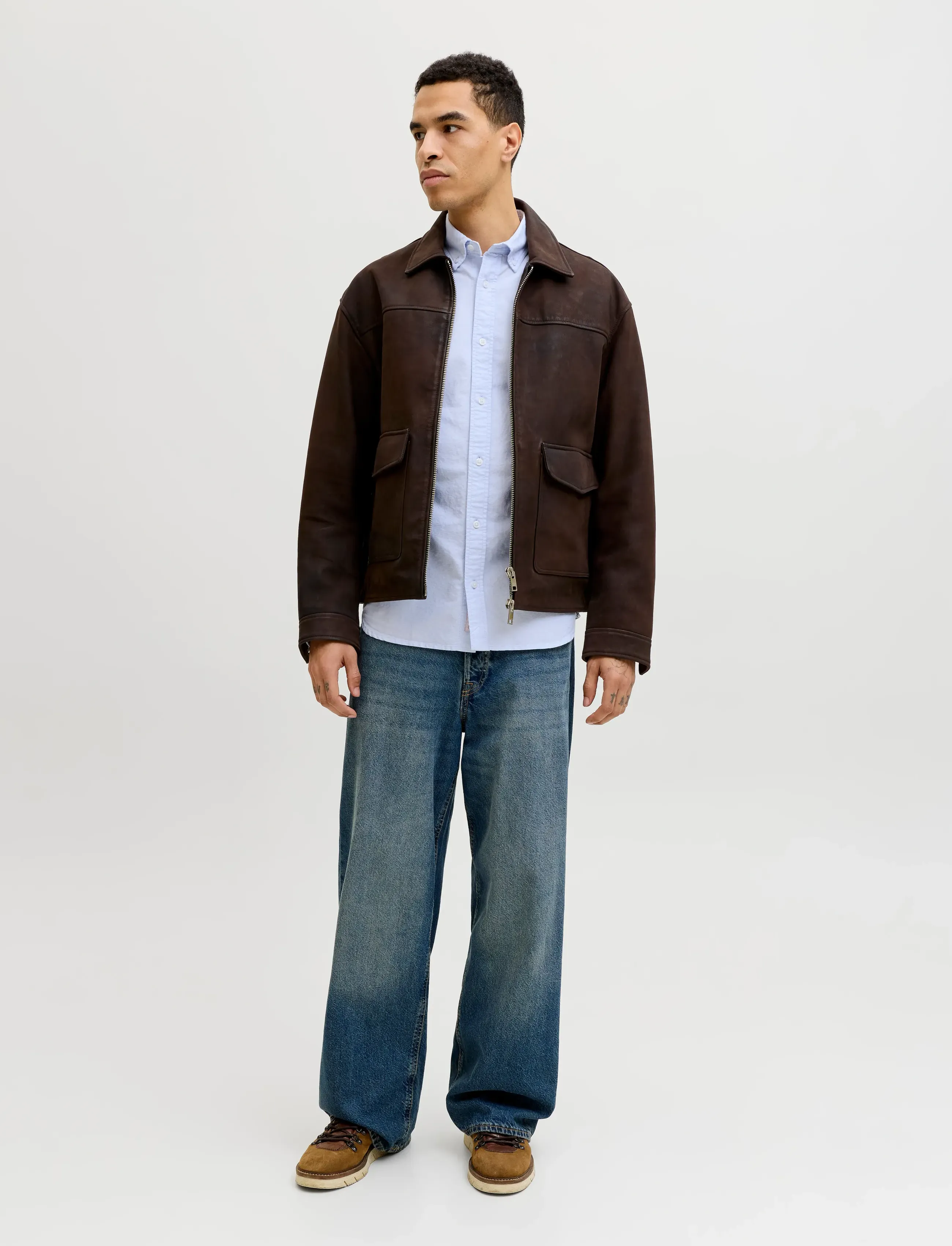 Jack & Jones - JJEHARVEY OXFORD L/S SHIRT NOOS - oxford skjorter - chambray blue - 3