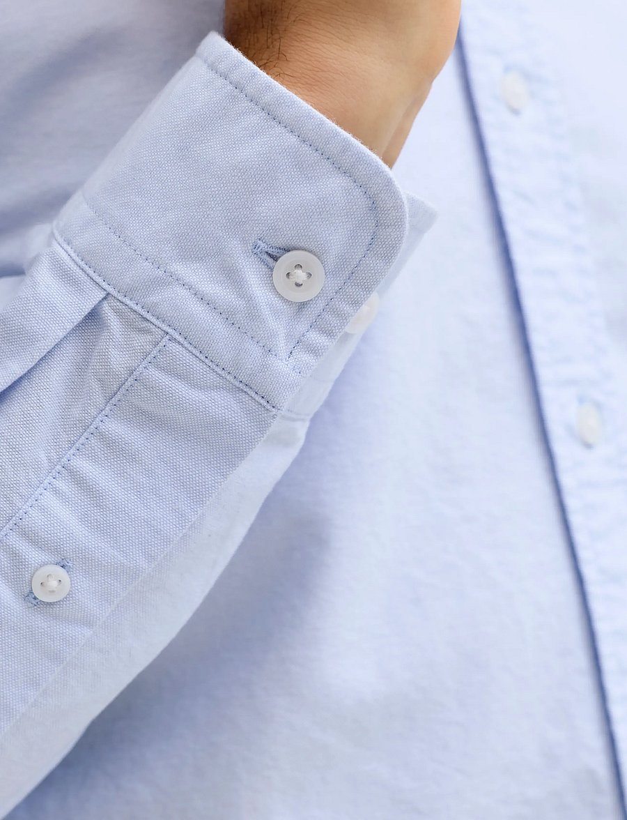 Jack & Jones - JJEHARVEY OXFORD L/S SHIRT NOOS - oxford skjorter - chambray blue - 4