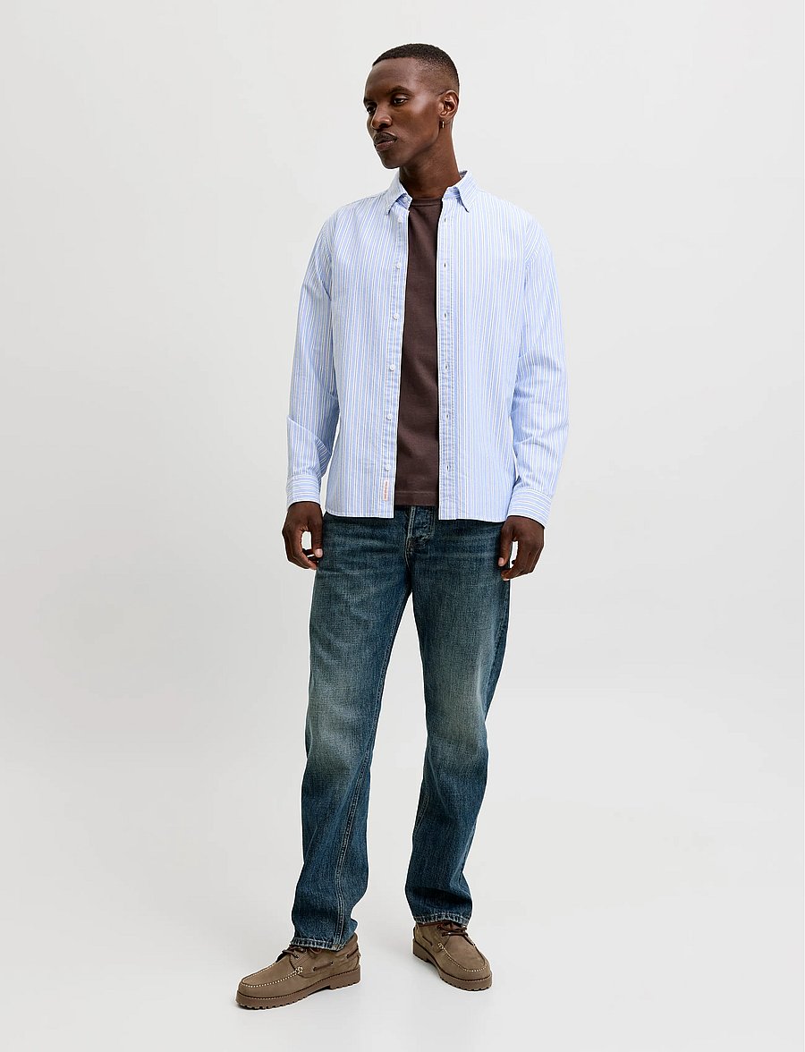 Jack & Jones - JJEHARVEY OXFORD L/S SHIRT NOOS - oxford-hemden - infinity - 4