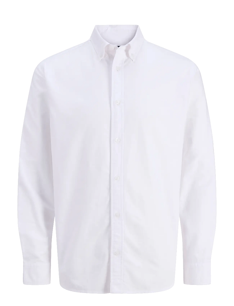 Jack & Jones - JJEHARVEY OXFORD L/S SHIRT NOOS - oxford skjorter - white - 1