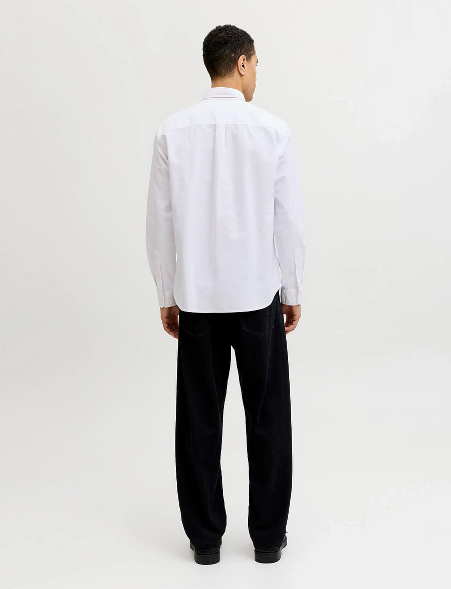 Jack & Jones - JJEHARVEY OXFORD L/S SHIRT NOOS - oxford skjorter - white - 2