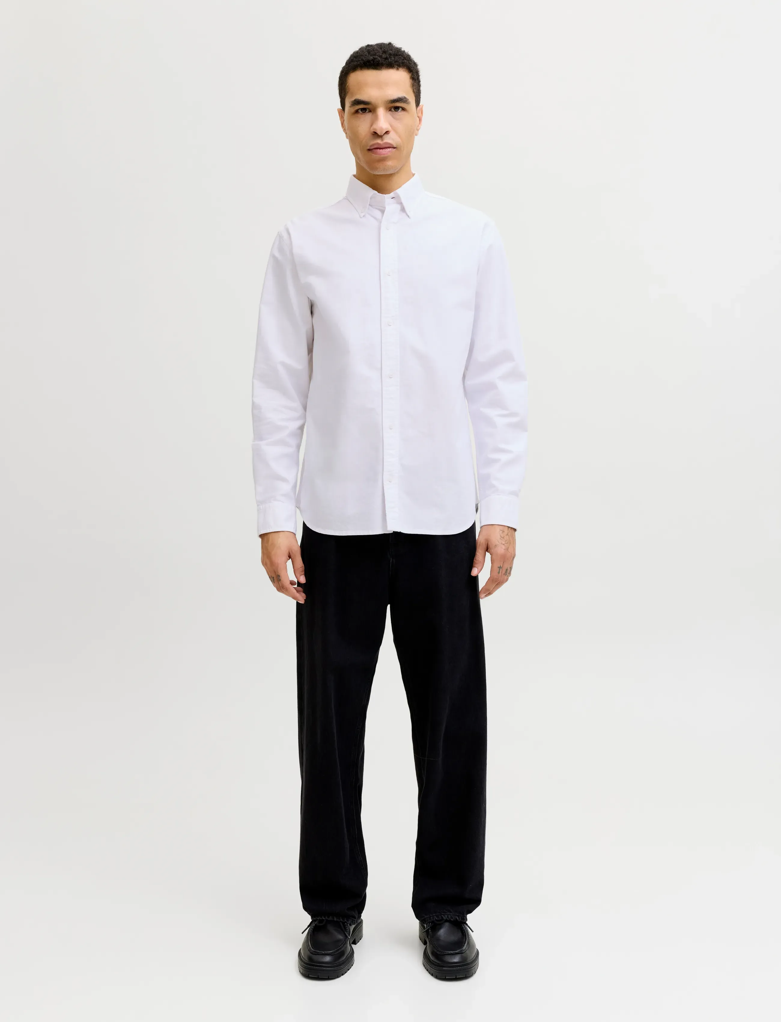 Jack & Jones - JJEHARVEY OXFORD L/S SHIRT NOOS - oxford skjorter - white - 3