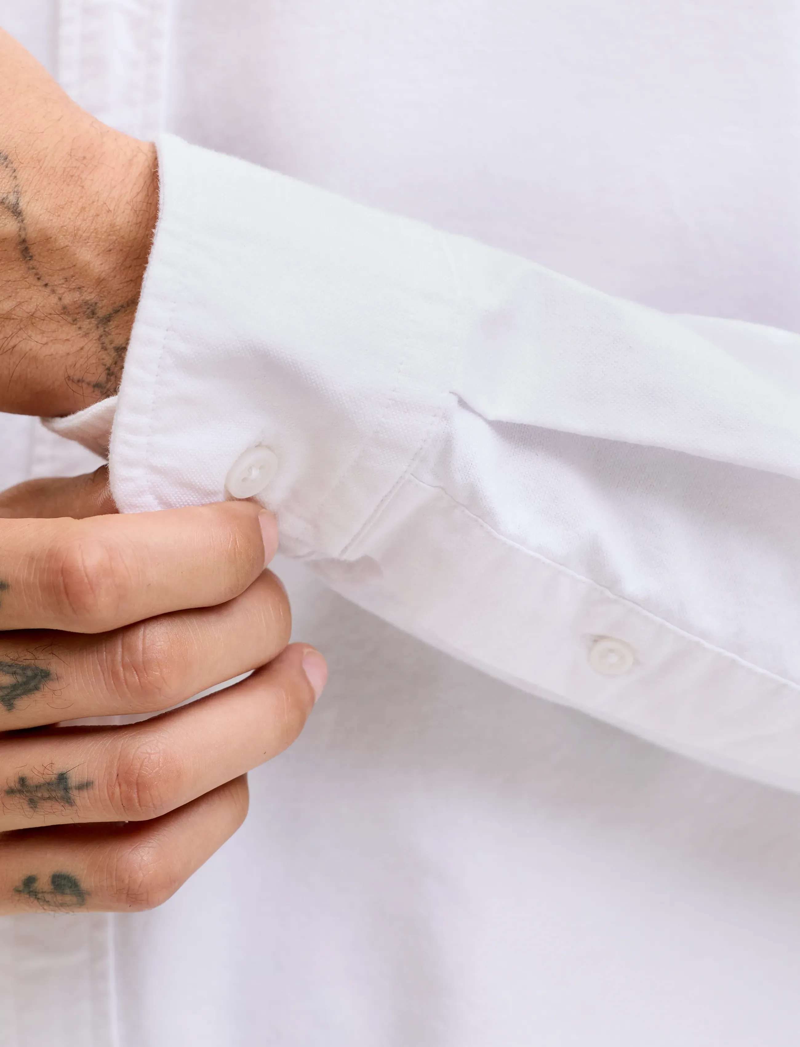 Jack & Jones - JJEHARVEY OXFORD L/S SHIRT NOOS - oxford skjorter - white - 4