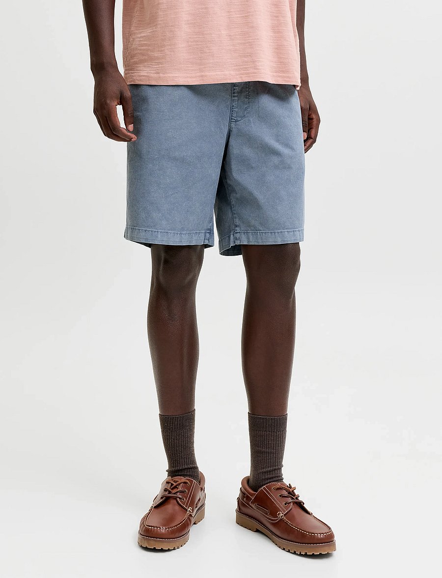 Jack & Jones - JPSTJAIDEN CARTER WASH DOB SHORTS REG SN - casual shorts - flint stone - 0