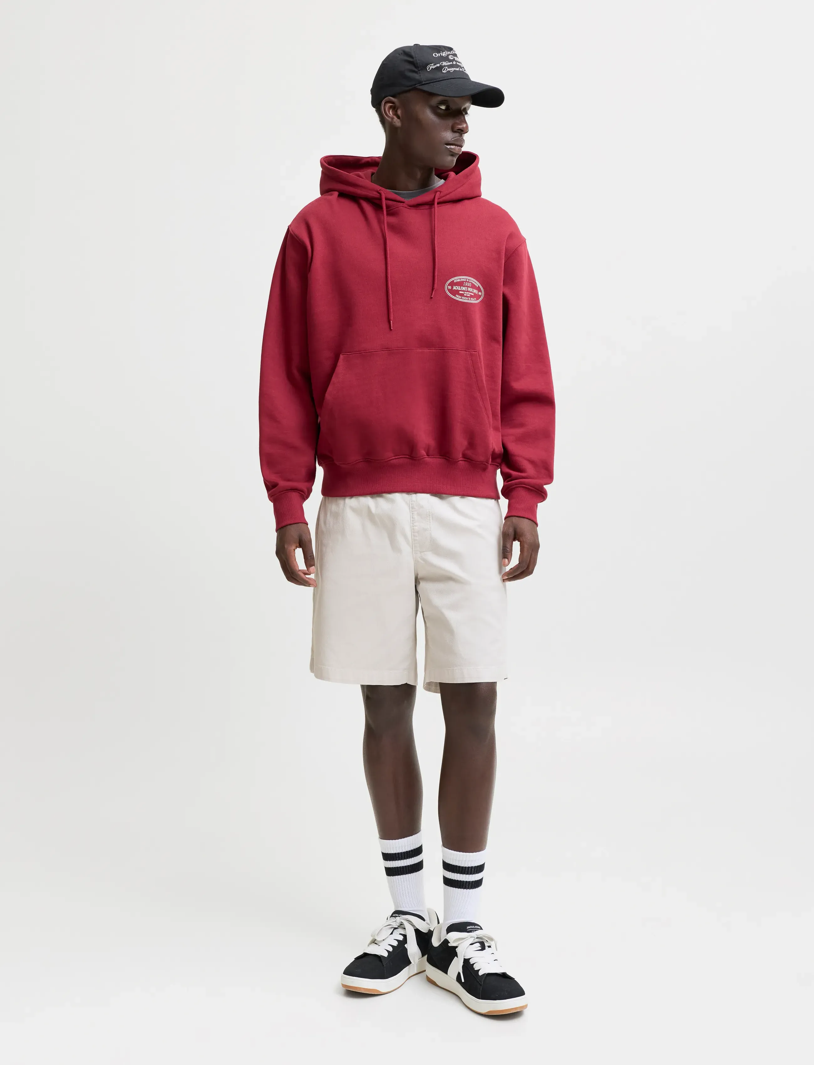 Jack & Jones - JPSTJAIDEN CARTER WASH DOB SHORTS REG SN - casual shorts - jet stream - 4