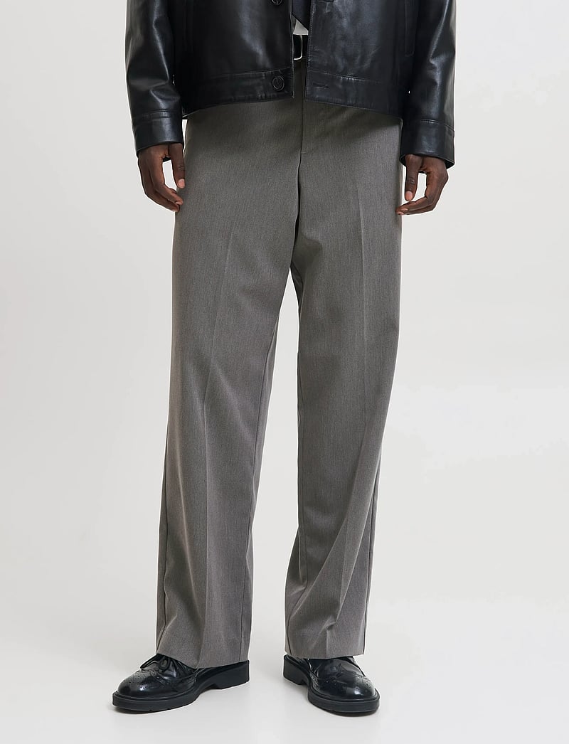 Jack & Jones - JPSTBILL TOBY CHINO NOOS - chinos - grey melange - 0