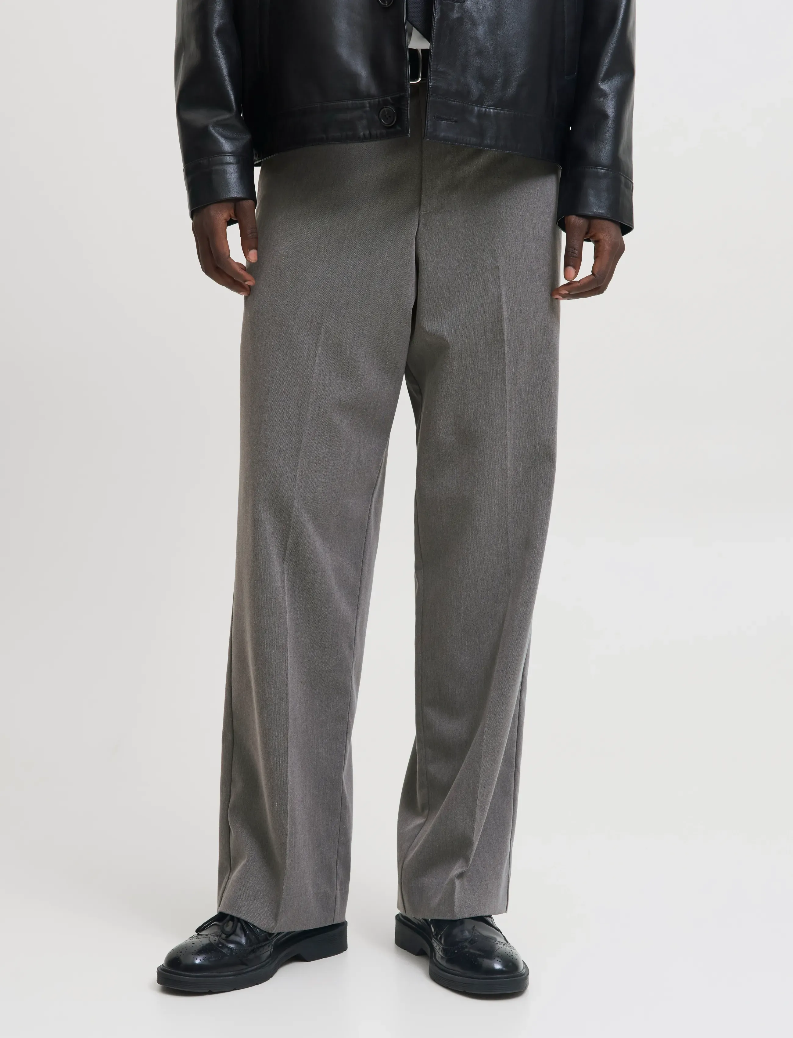 Jack & Jones JPSTBILL TOBY CHINO NOOS - Bukser - GREY MELANGE / grey