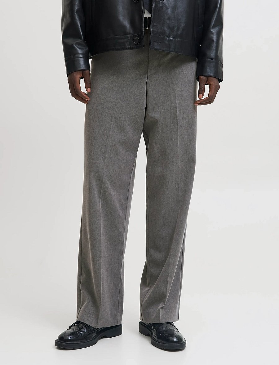 Jack & Jones - JPSTBILL TOBY CHINO NOOS - chino's - grey melange - 0
