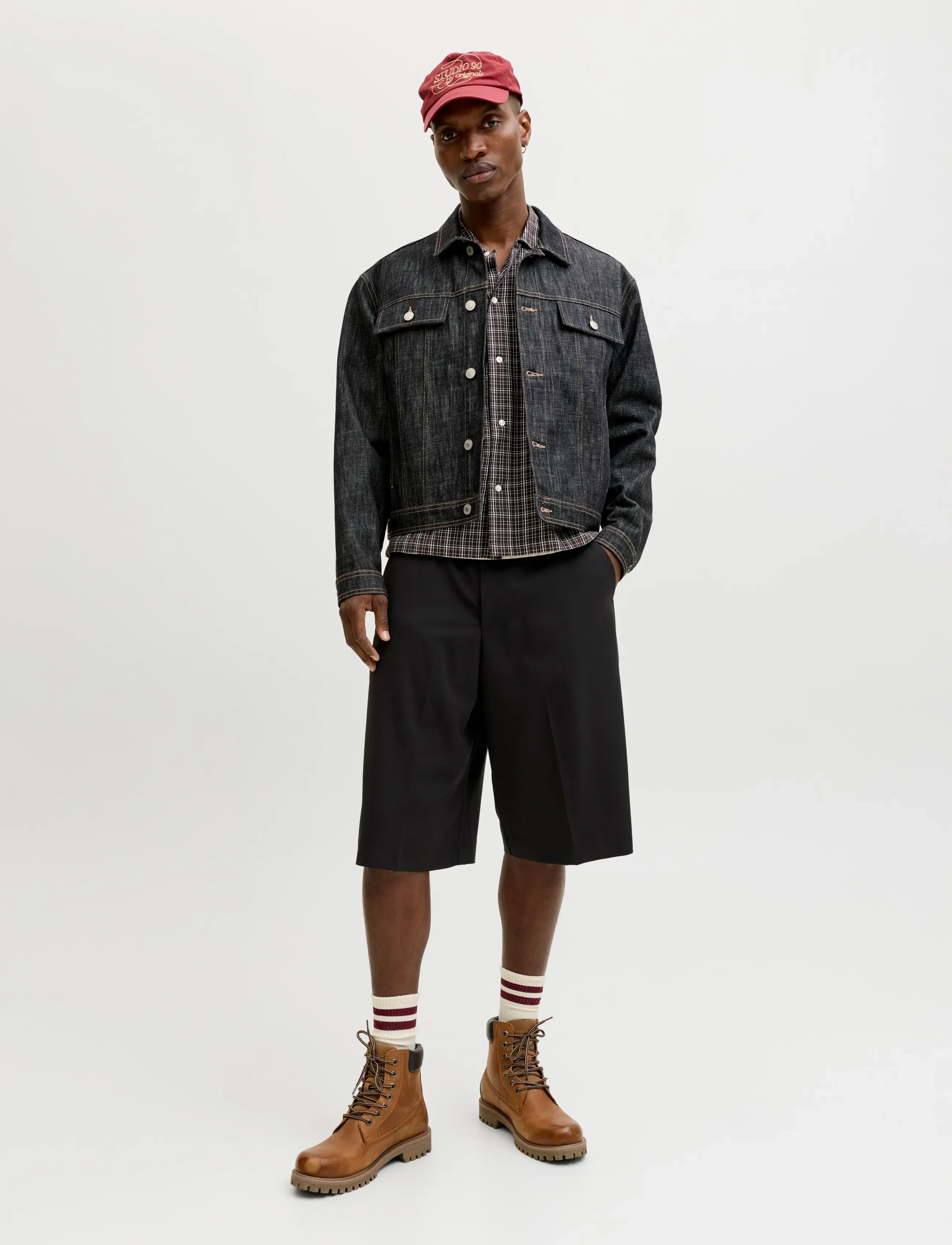 Jack & Jones - JPSTOWEN TOBY CHINO SHORTS XLNG LN - „chino“ stiliaus šortai - black - 4