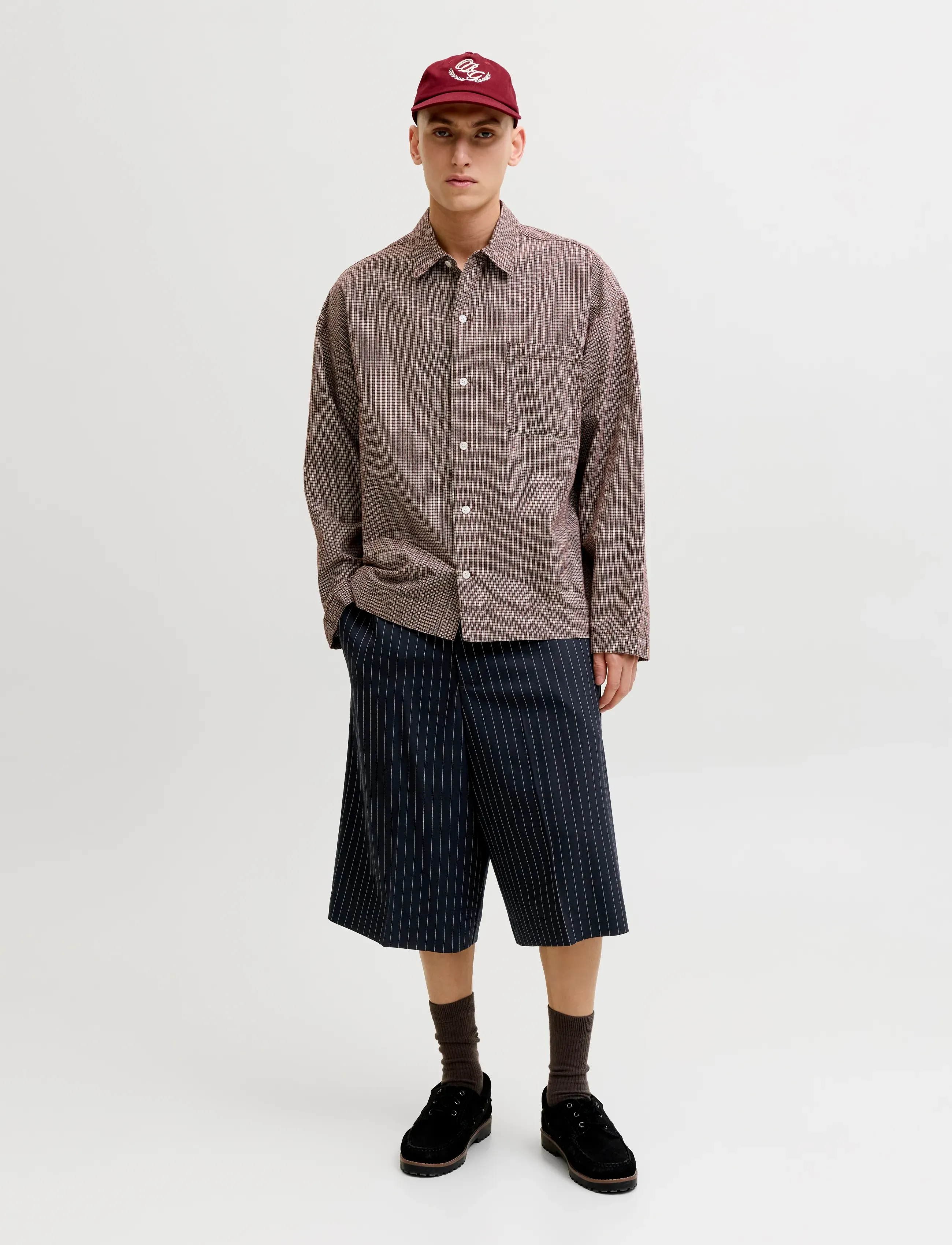 Jack & Jones - JPSTOWEN TOBY CHINO SHORTS XLNG LN - chinos shorts - dark navy - 4