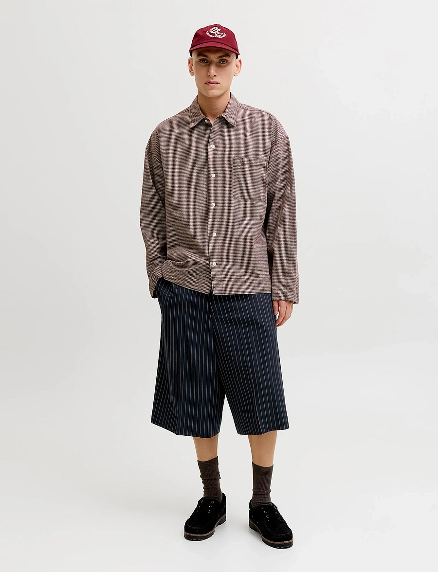 Jack & Jones - JPSTOWEN TOBY CHINO SHORTS XLNG LN - chinos shorts - dark navy - 4