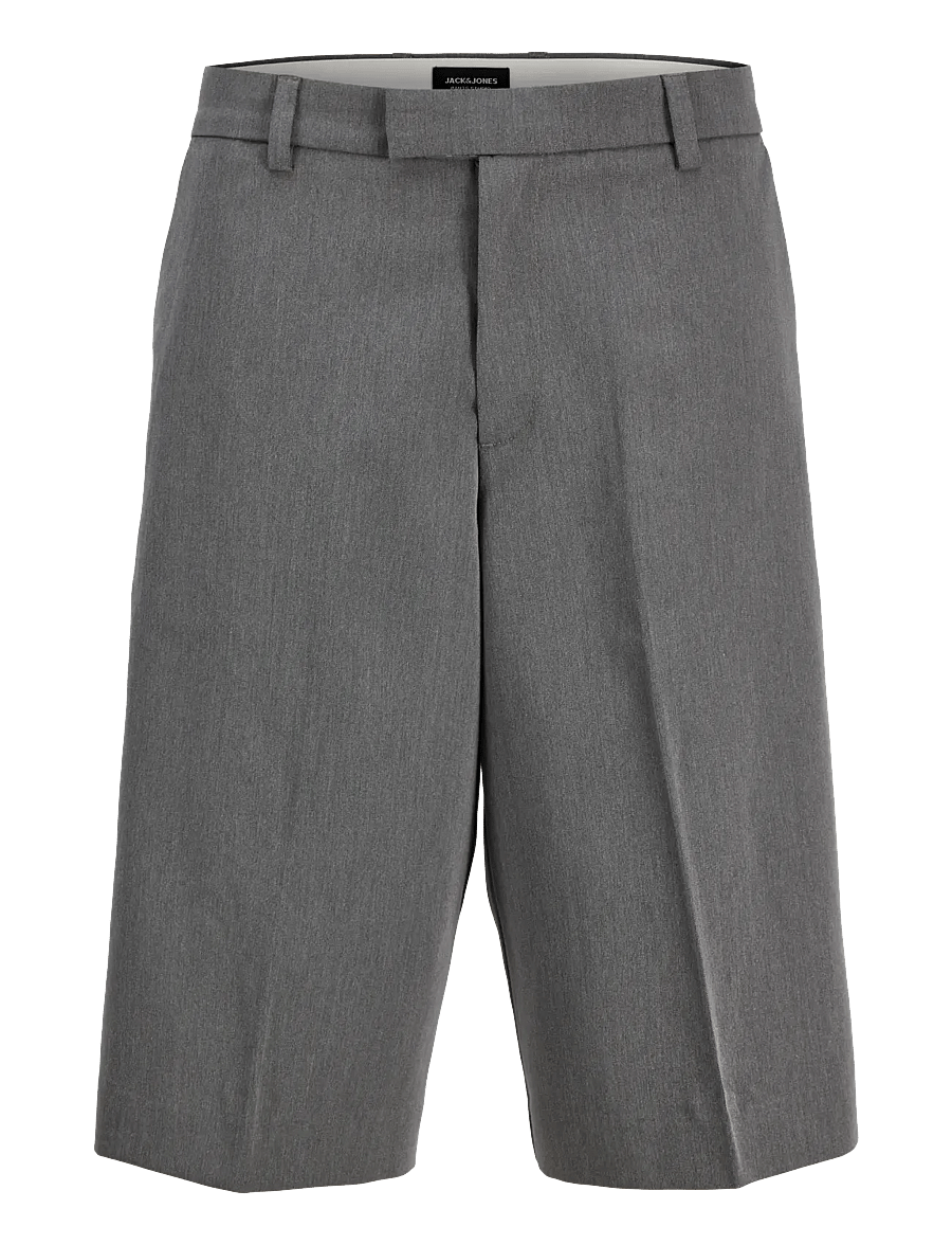 Jack & Jones - JPSTOWEN TOBY CHINO SHORTS XLNG LN - chinos shorts - grey melange - 1