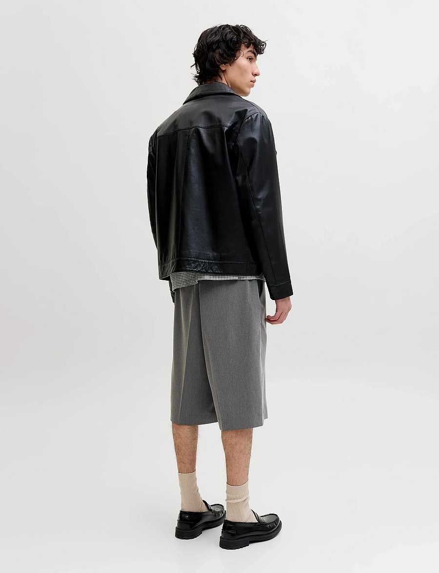 Jack & Jones - JPSTOWEN TOBY CHINO SHORTS XLNG LN - chinos shorts - grey melange - 3