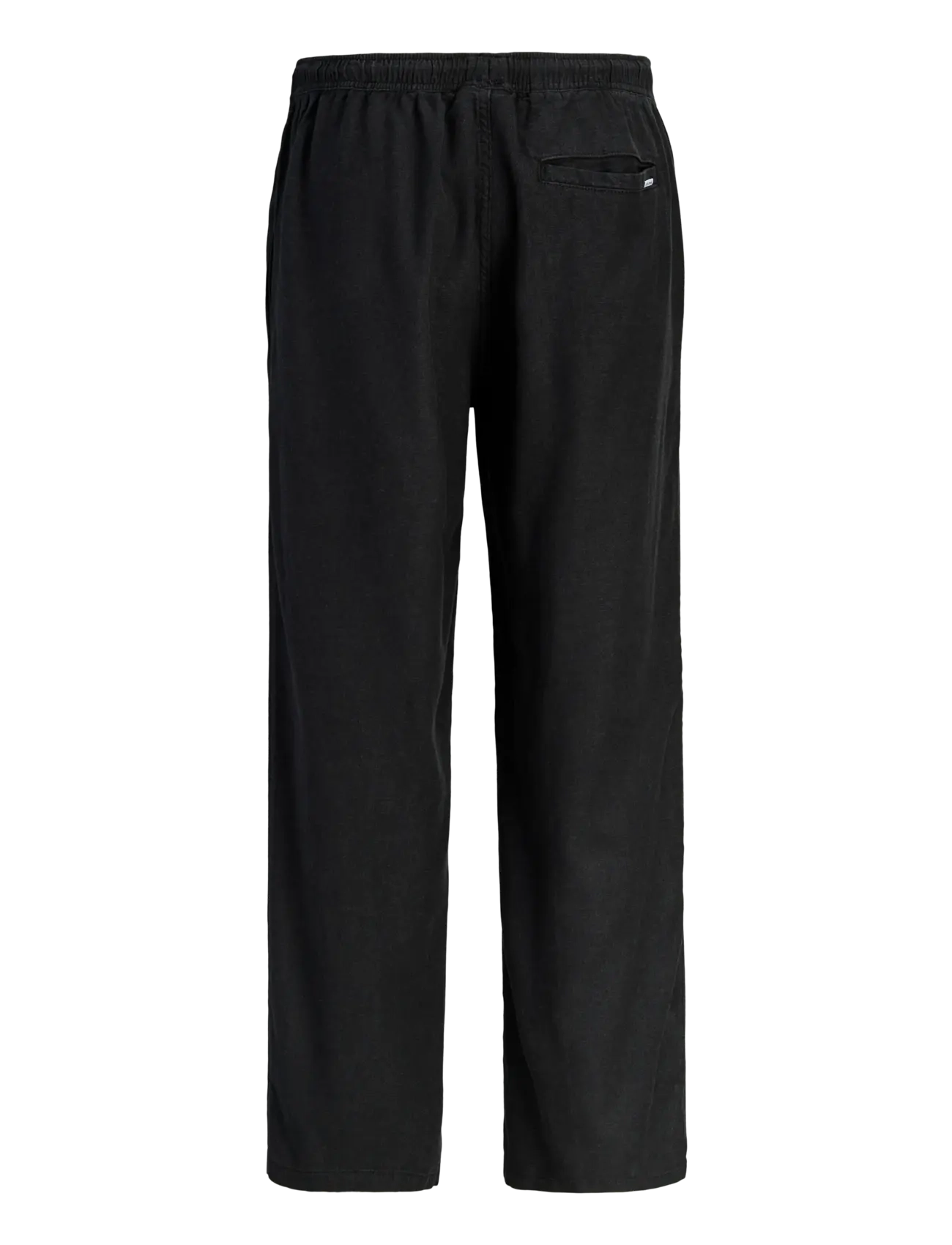 Jack & Jones - JPSTBILL ANDROS VIS LINEN BLEND JOGGER - casual byxor - black - 2