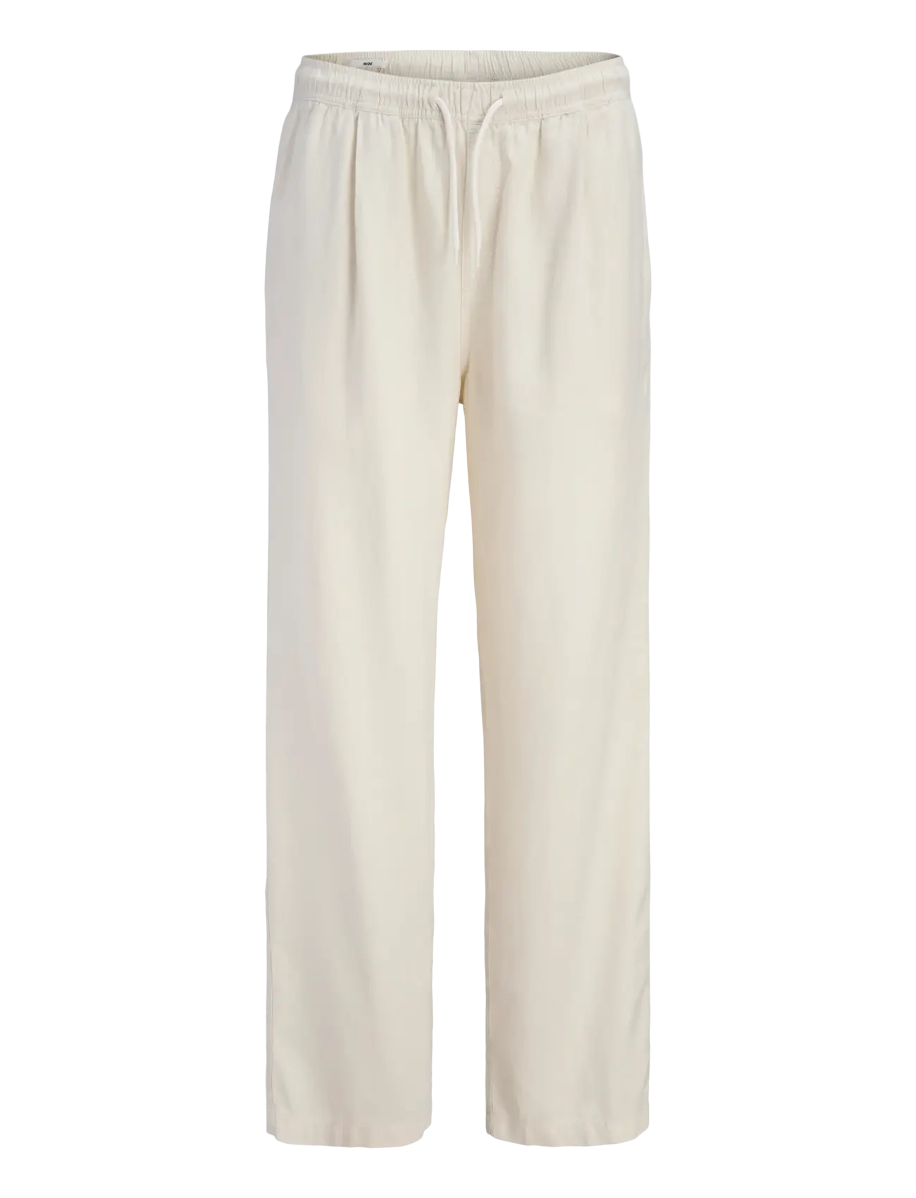 Jack & Jones JPSTBILL ANDROS VIS LINEN BLEND JOGGER - Hosen - CLOUD DANCER / cream