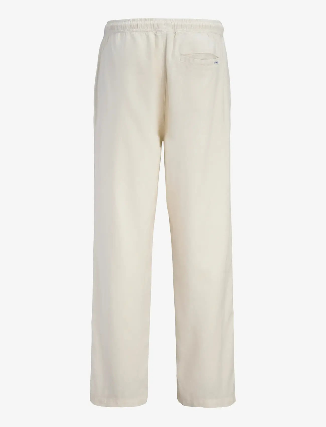 Jack & Jones - JPSTBILL ANDROS VIS LINEN BLEND JOGGER - lininės kelnės - cloud dancer - 2