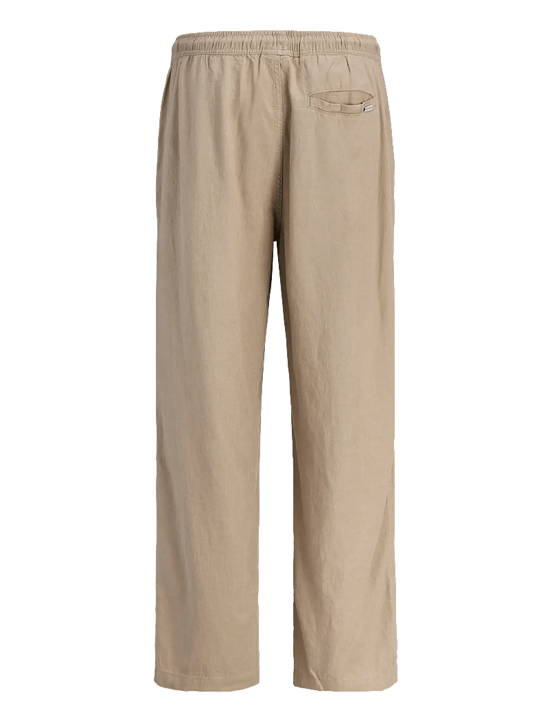 Jack & Jones - JPSTBILL ANDROS VIS LINEN BLEND JOGGER - linased püksid - vintage khaki - 2