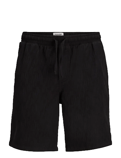 Jack & Jones JPSTJAIDEN WAVY JOGGER SHORT REG SN - Kläder - BLACK / black