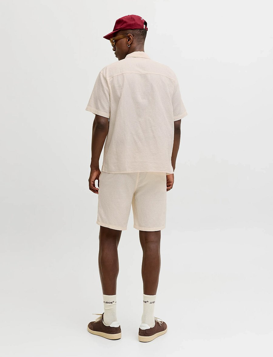 Jack & Jones - JPSTJAIDEN WAVY JOGGER SHORT REG SN - hosen - cloud dancer - 3