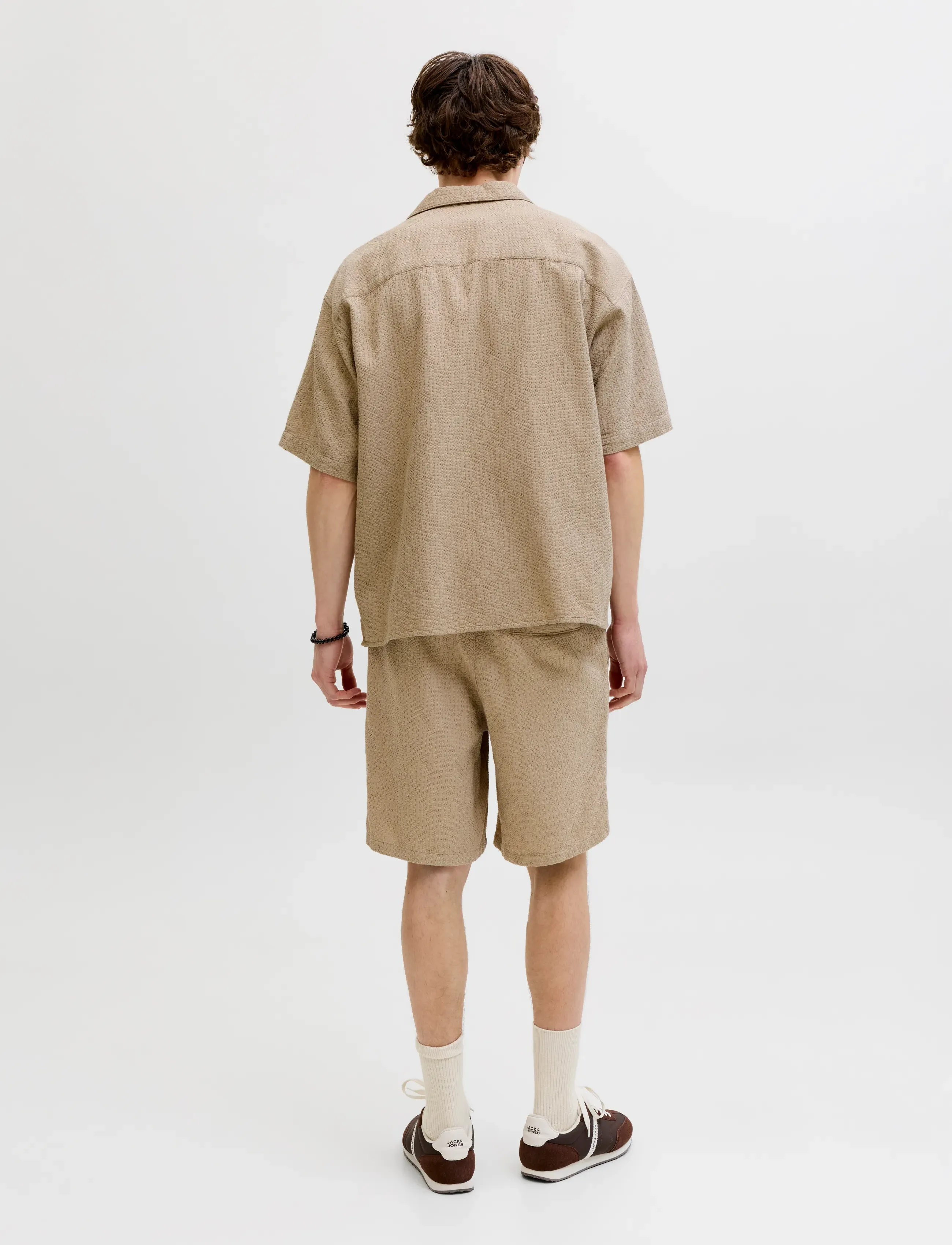 Jack & Jones - JPSTJAIDEN WAVY JOGGER SHORTS REG SN - underdele - crockery - 3
