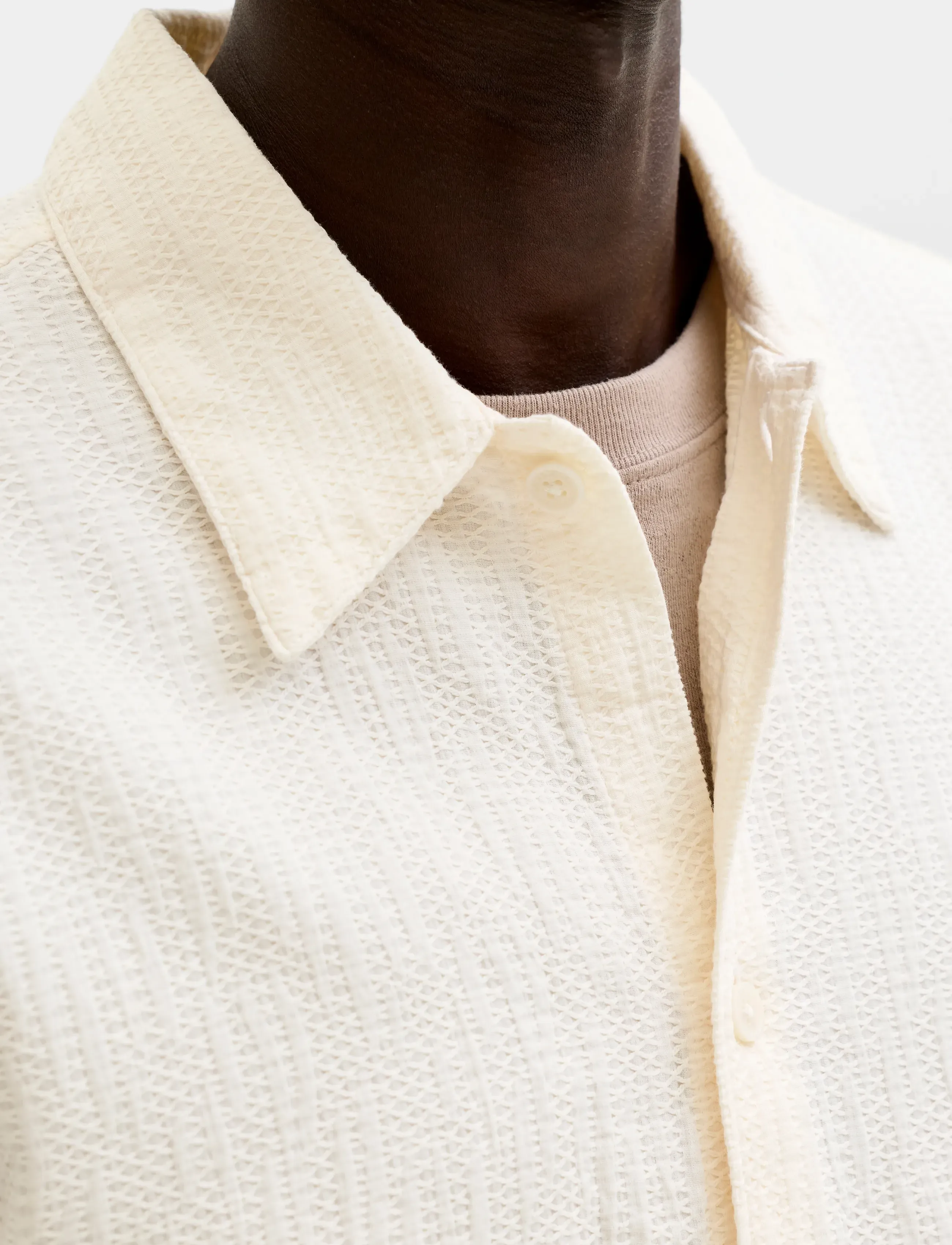 JACK & JONES Jormontauk Wavy Texture Shirt Ss Sn kortärmade skjortor herr – bild 6