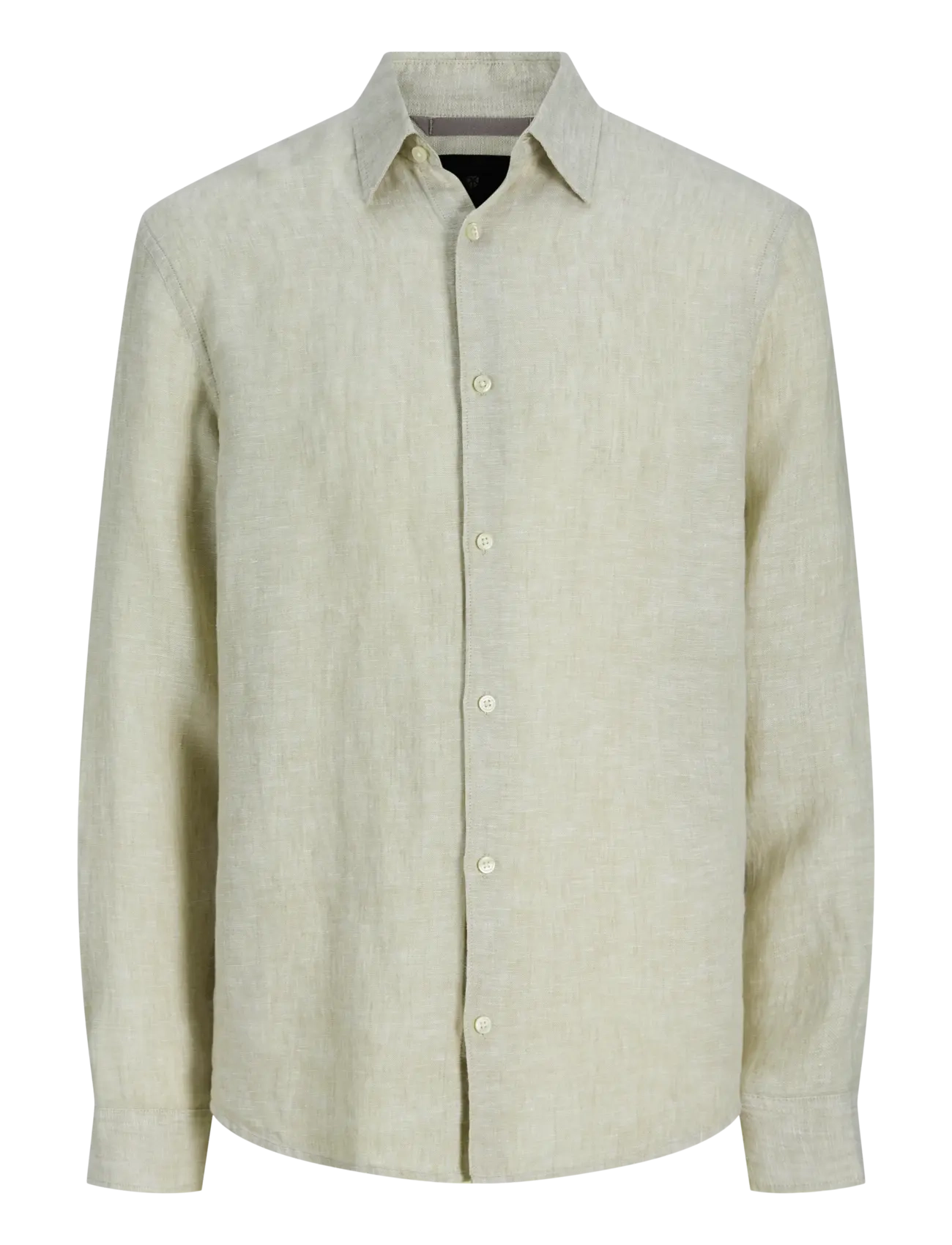 Jack & Jones JPRBLALAWRENCE LINEN LS SHIRT SN - Riided - ALFALFA / khaki/green