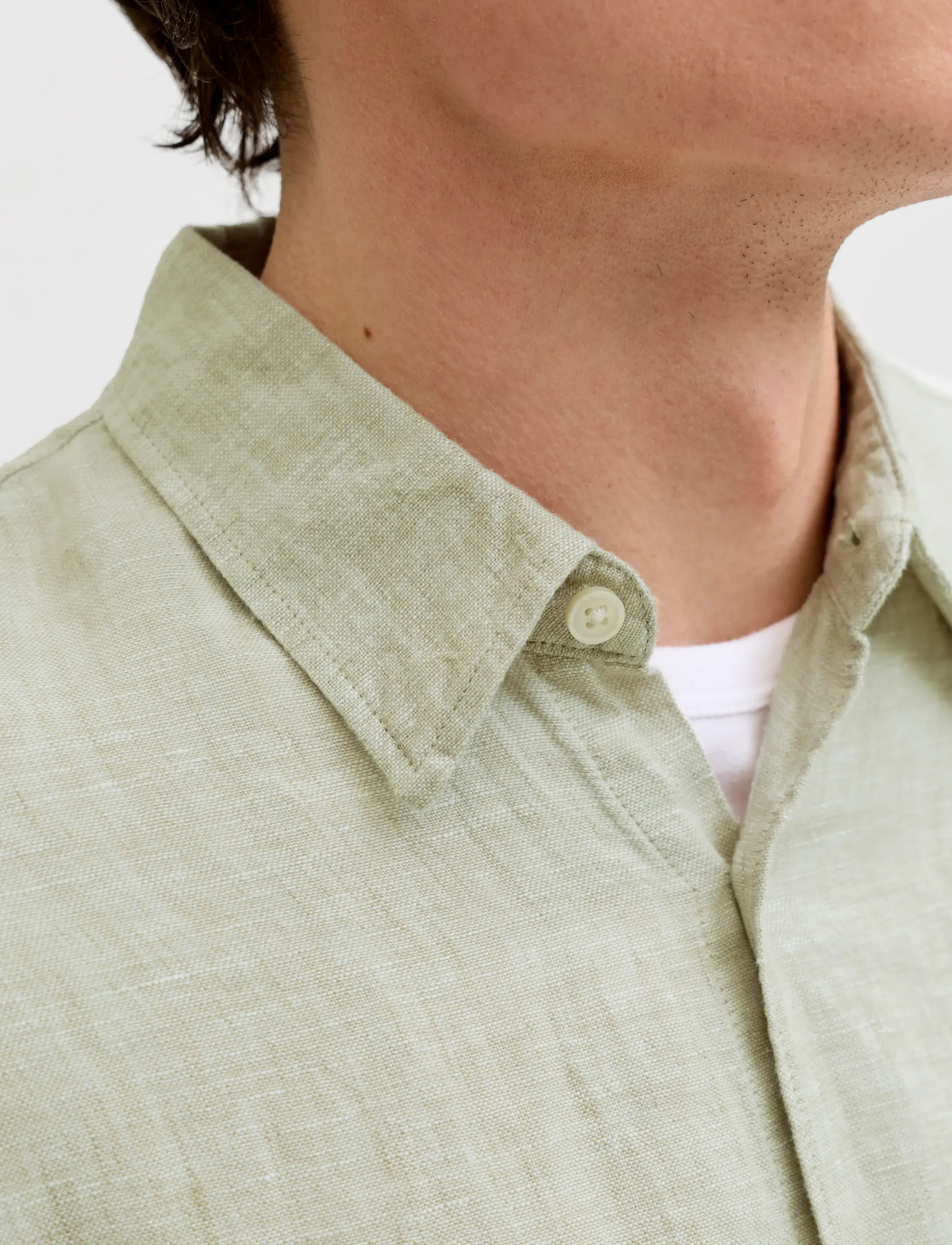Jack & Jones - JPRBLALAWRENCE LINEN LS SHIRT SN - linased särgid - alfalfa - 4
