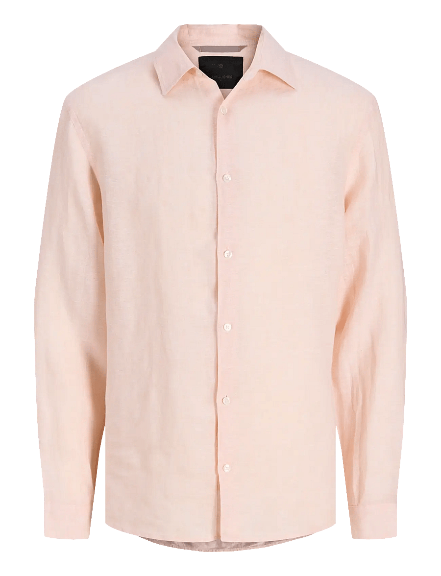 Jack & Jones - JPRBLALAWRENCE LINEN LS SHIRT SN - linased särgid - impatiens pink - 1