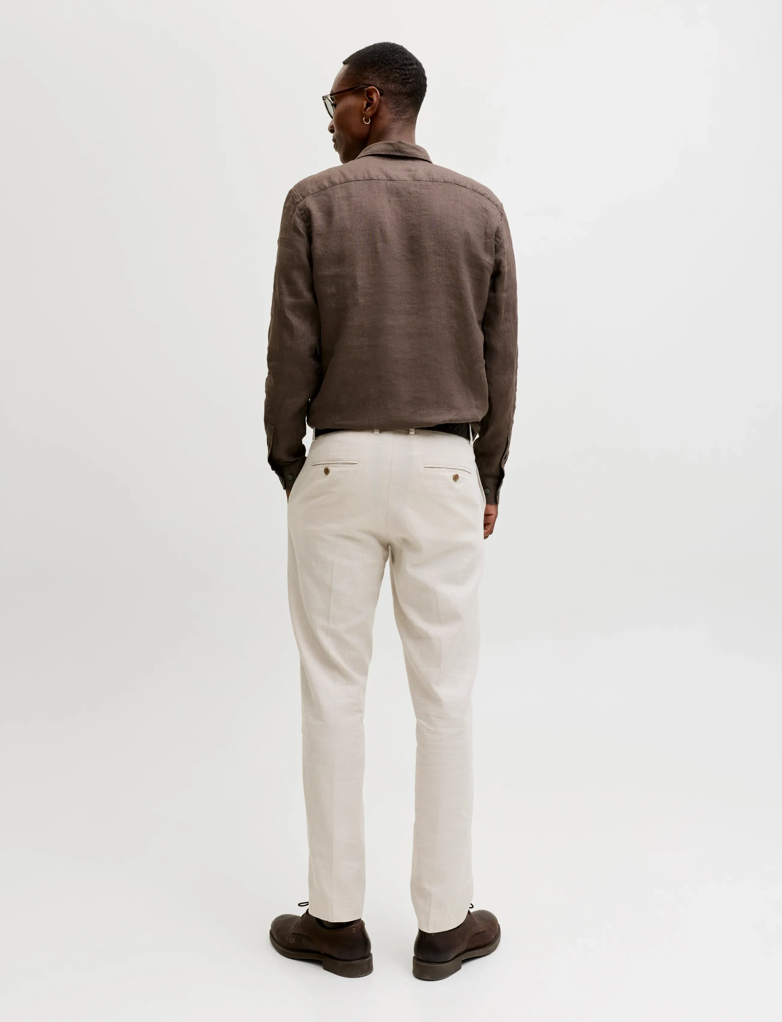 Jack & Jones - JPRBLALAWRENCE LINEN LS SHIRT SN - linen shirts - morel - 2