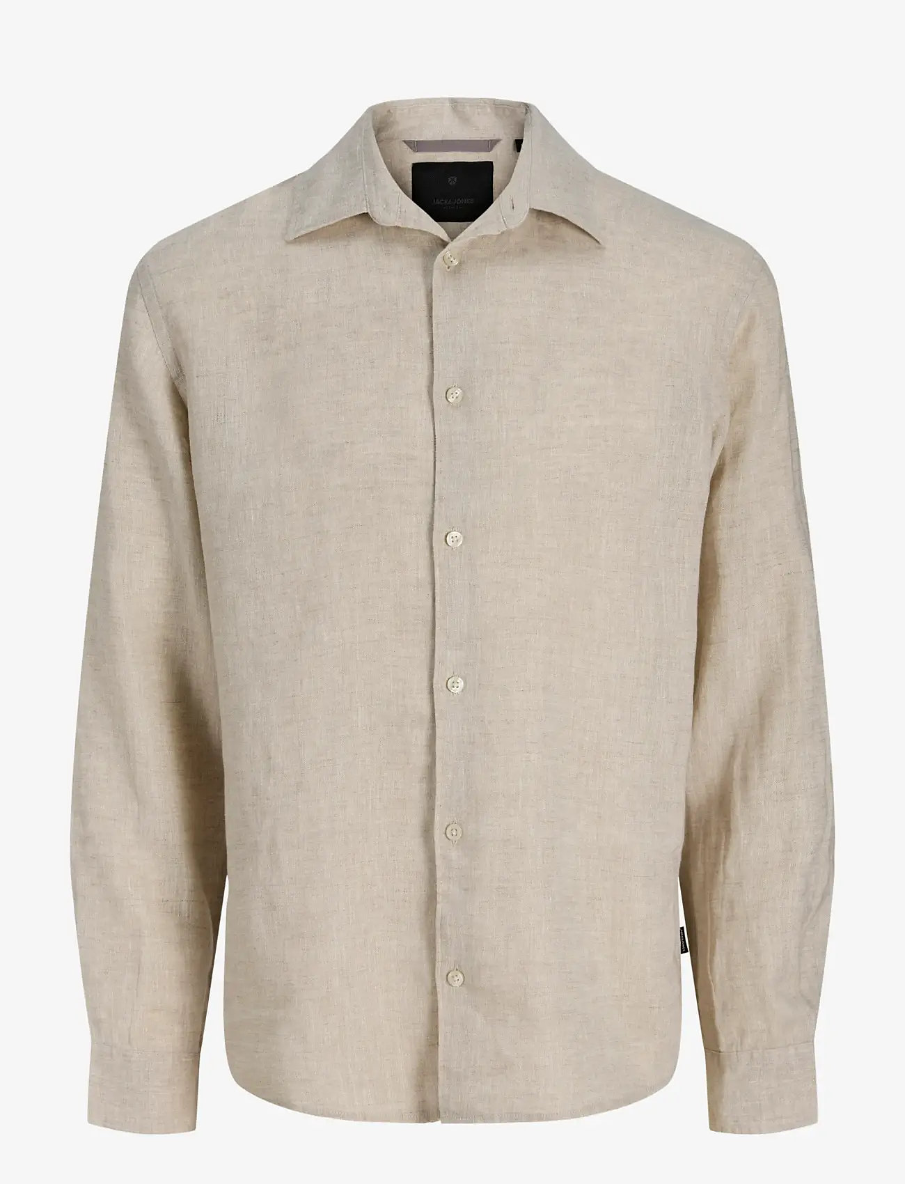 Jack & Jones - JPRBLALAWRENCE LINEN LS SHIRT SN - linen shirts - silver lining - 1