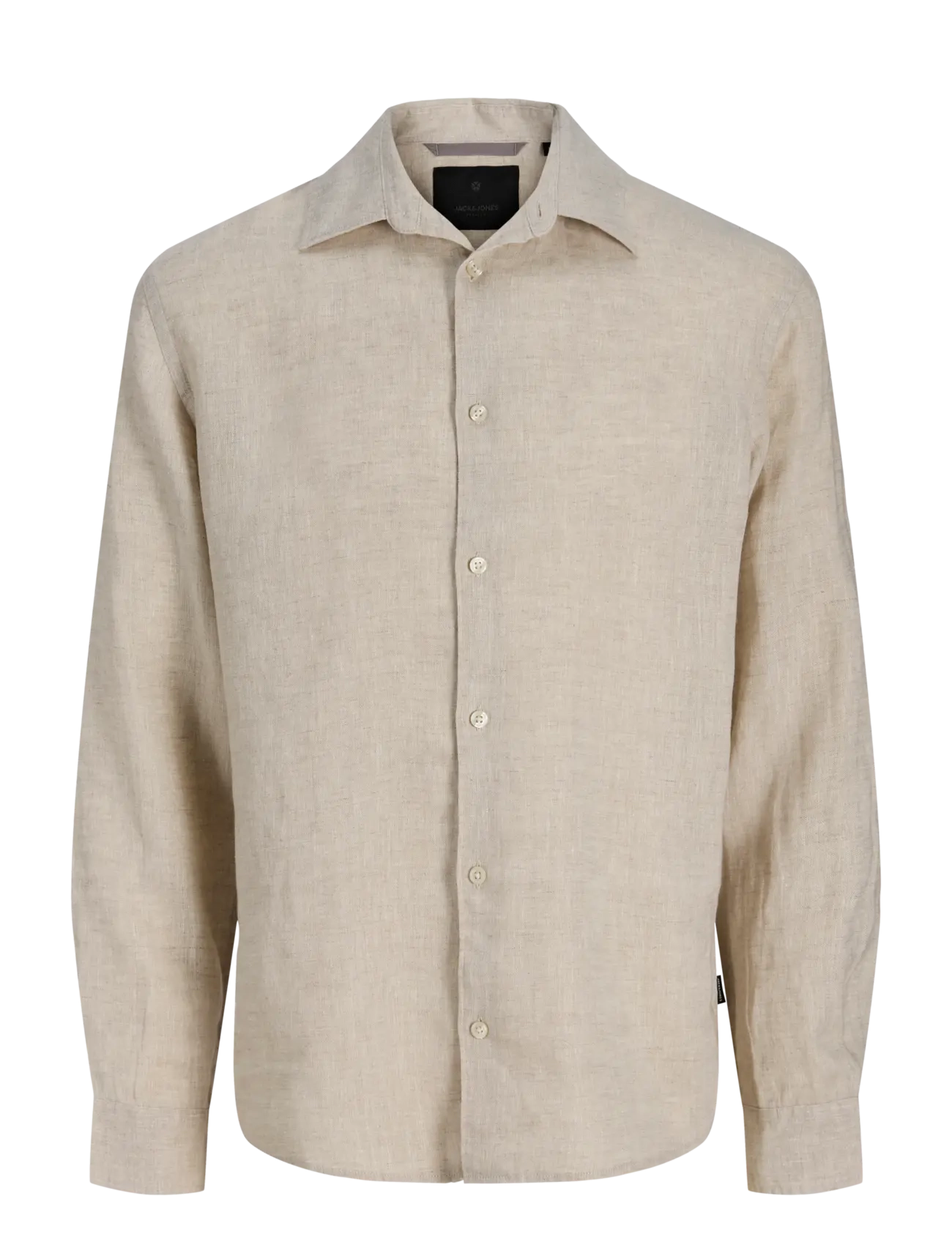 Jack & Jones JPRBLALAWRENCE LINEN LS SHIRT SN - Riided - SILVER LINING / beige
