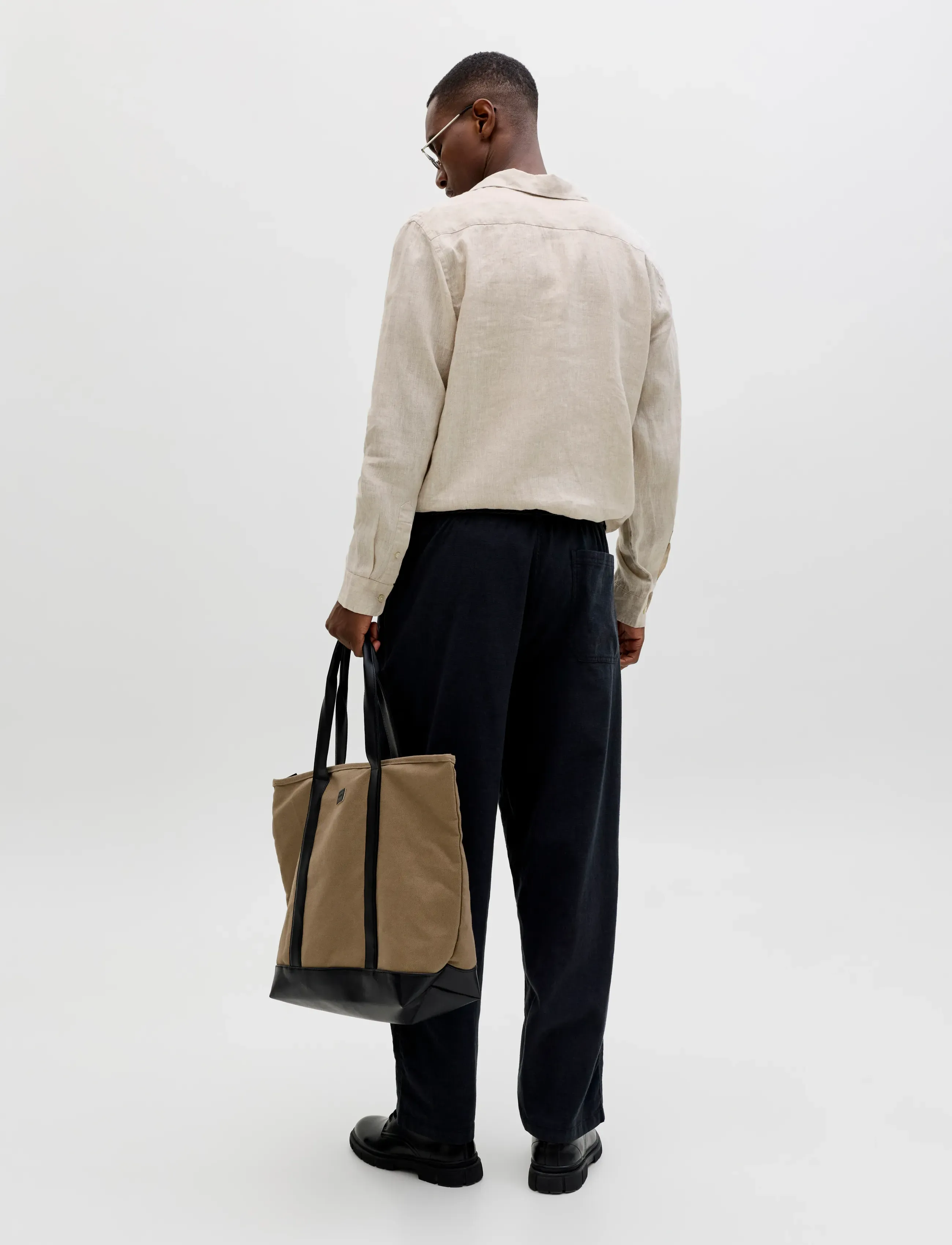 Jack & Jones - JPRBLALAWRENCE LINEN LS SHIRT SN - linneskjortor - silver lining - 2