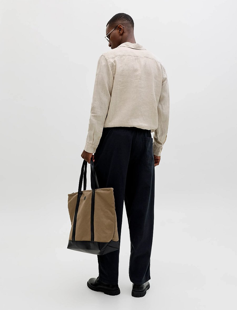 Jack & Jones - JPRBLALAWRENCE LINEN LS SHIRT SN - linased särgid - silver lining - 2