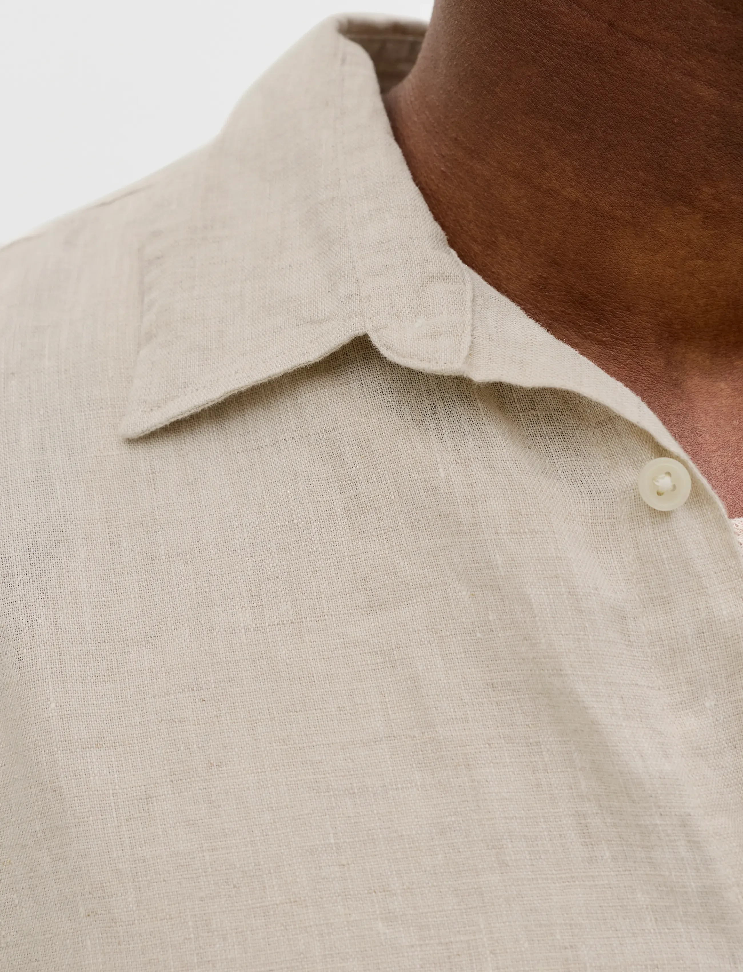 Jack & Jones - JPRBLALAWRENCE LINEN LS SHIRT SN - linneskjortor - silver lining - 4
