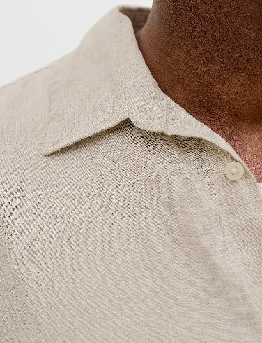 Jack & Jones - JPRBLALAWRENCE LINEN LS SHIRT SN - linased särgid - silver lining - 4