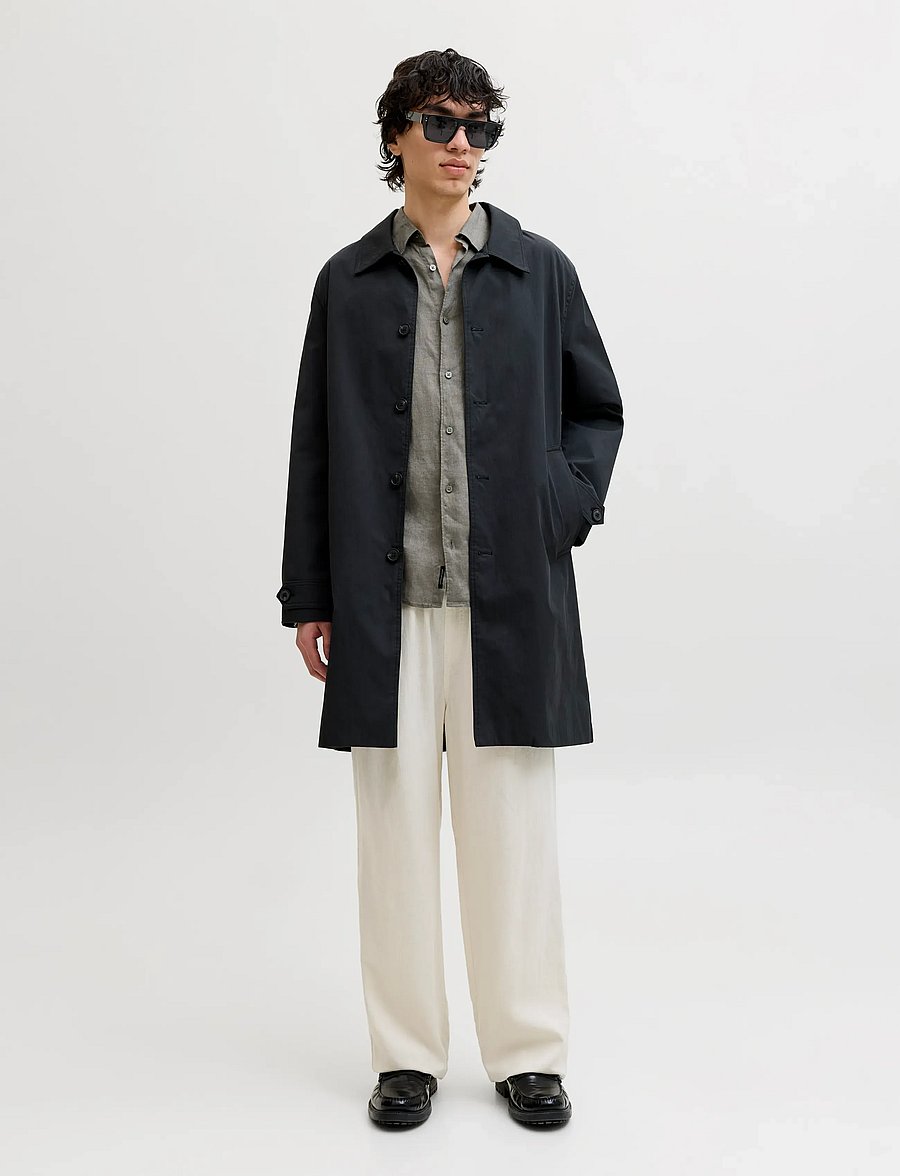 Jack & Jones - JPRBLALAWRENCE LINEN LS SHIRT SN - hørskjorter - smokey olive - 3