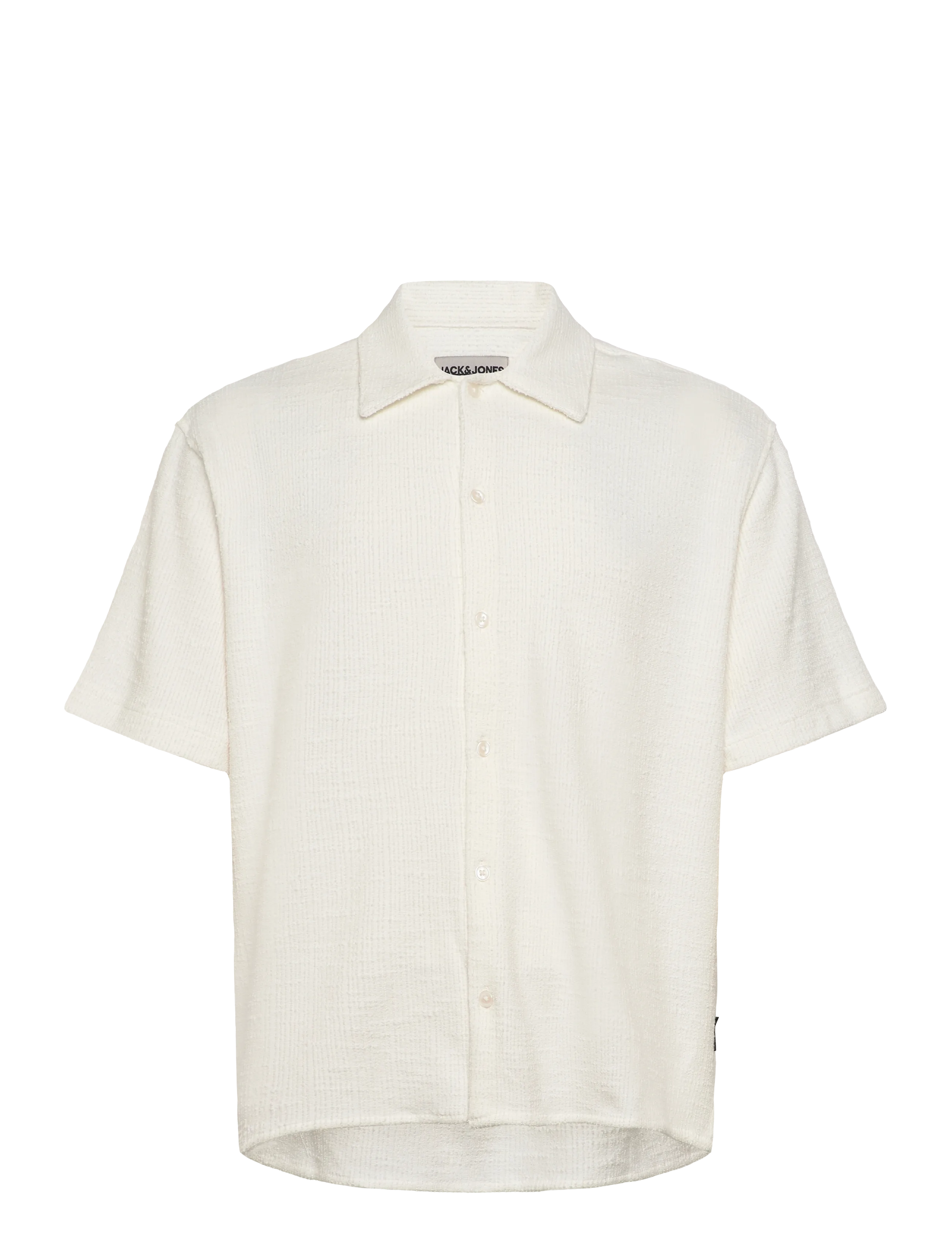 JACK & JONES Jcobreeze Texture Shirt Ss Cream - L - Herren