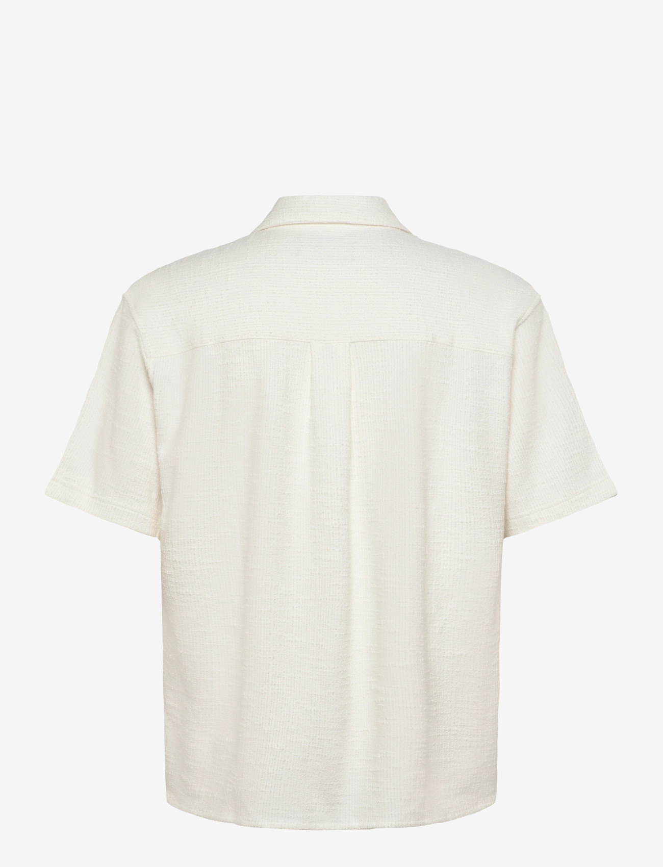 Jack & Jones - JCOBREEZE TEXTURE SHIRT SS - short-sleeved shirts - cloud dancer - 1
