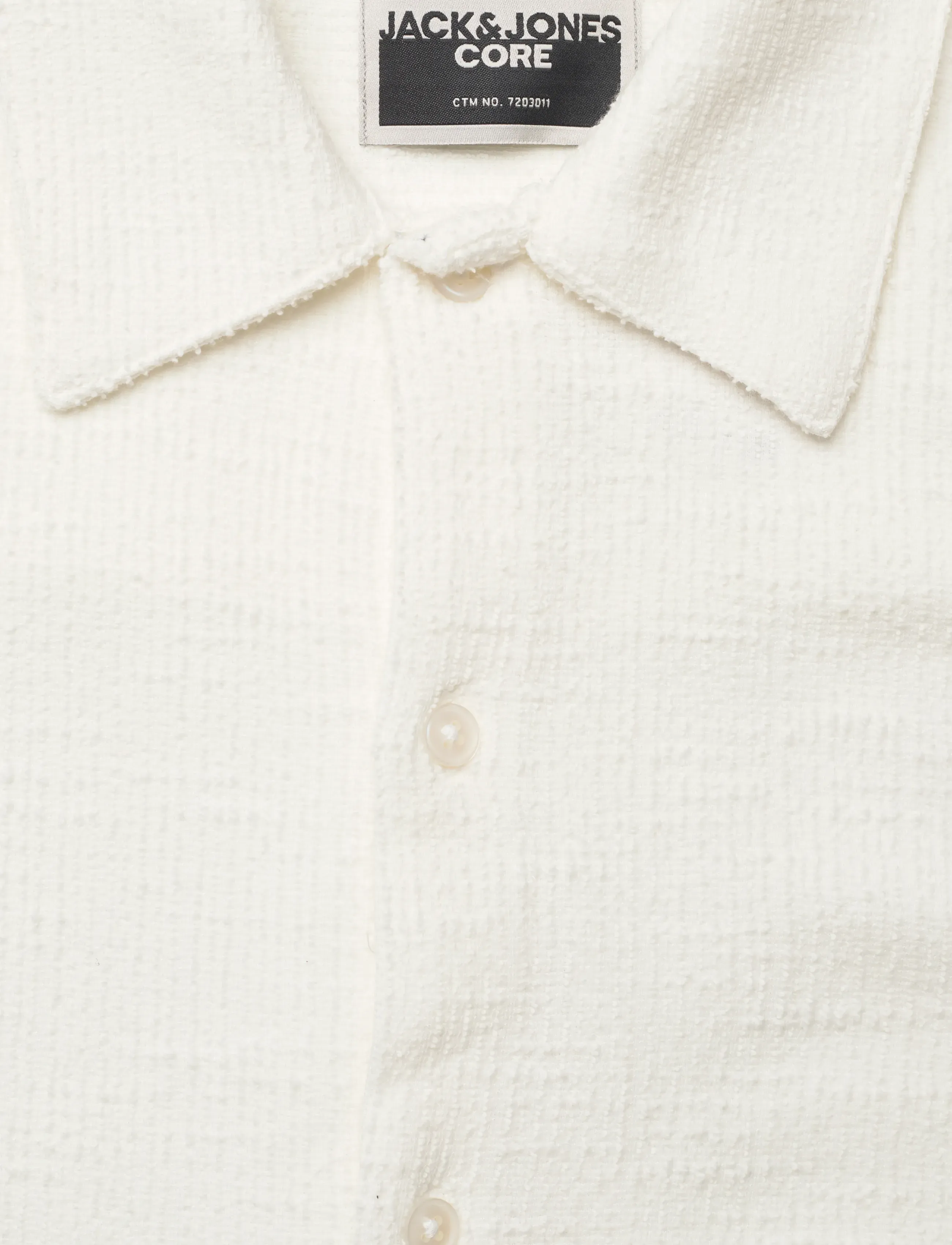 Jack & Jones - JCOBREEZE TEXTURE SHIRT SS - kortermede skjorter - cloud dancer - 2