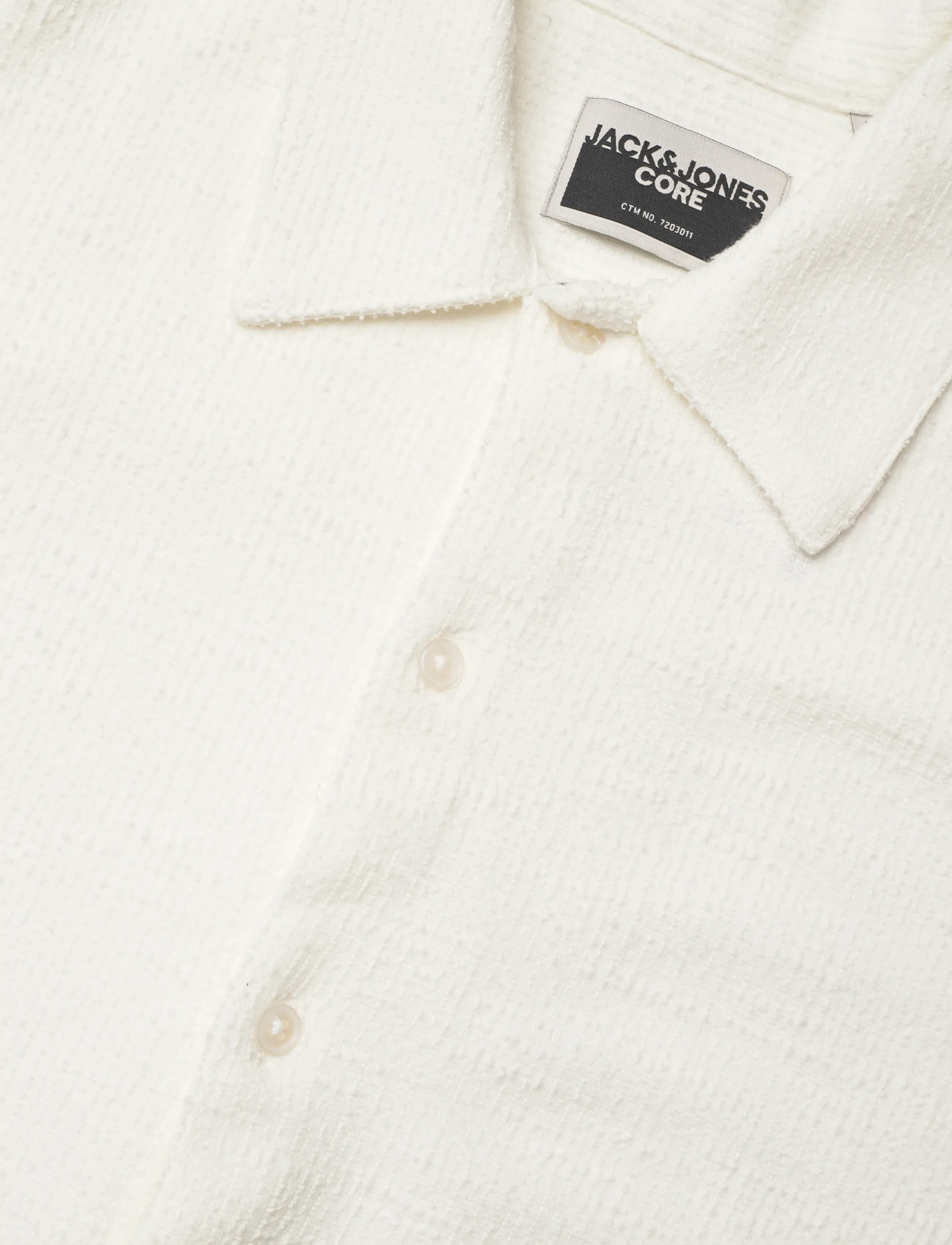 Jack & Jones - JCOBREEZE TEXTURE SHIRT SS - kortermede skjorter - cloud dancer - 3