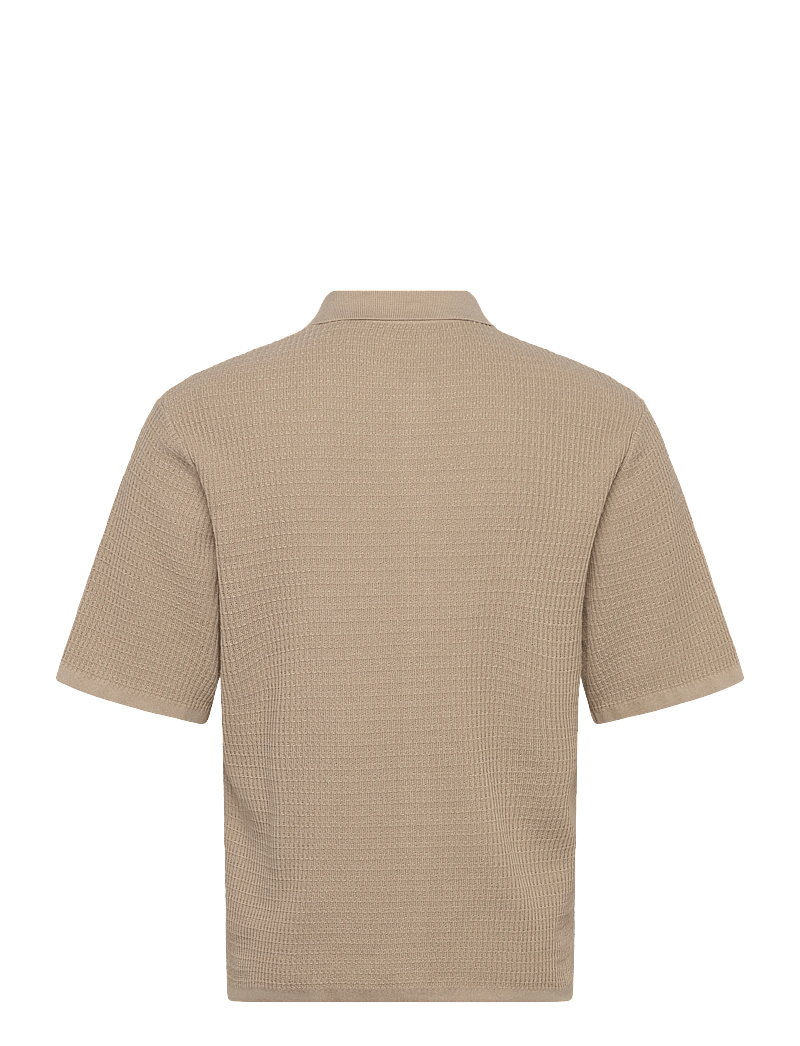 Jack & Jones - JORMONTAUK KNIT SS POLO - kootud polosärgid - feather gray - 1