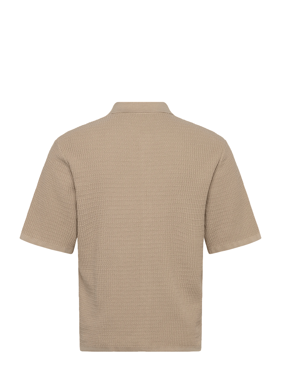 Jack & Jones - JORMONTAUK KNIT SS POLO - kootud polosärgid - feather gray - 1