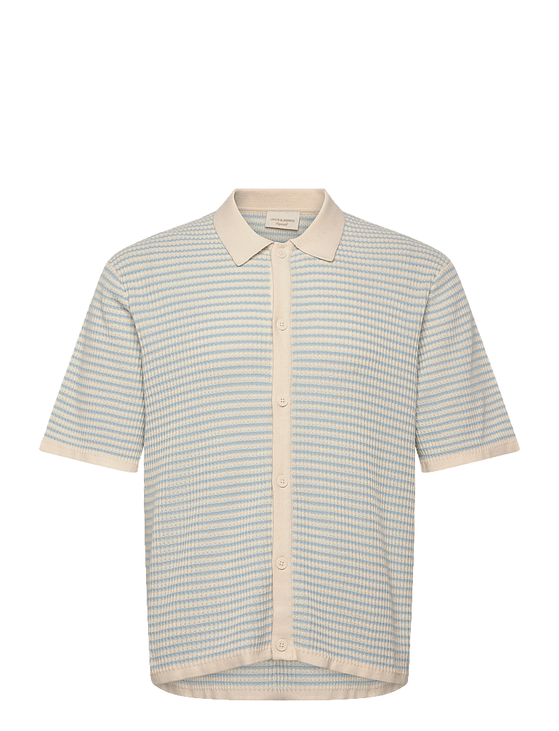 Jack & Jones - JORMONTAUK KNIT SS POLO - polostrik - sea salt - 0