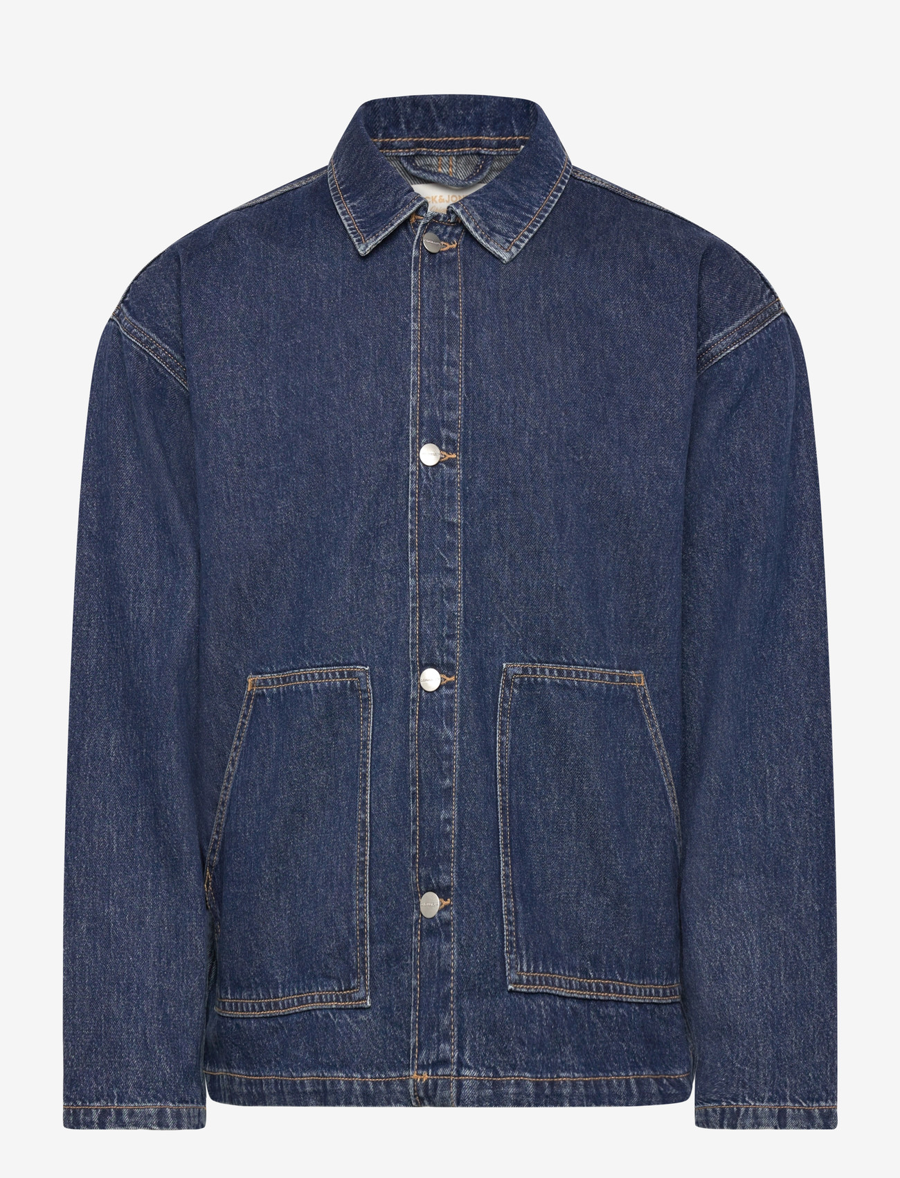 Jack & Jones - JORCAMBRIDGE DENIM OVERSHIRT LS - unlined denim jackets - dark blue denim - 1