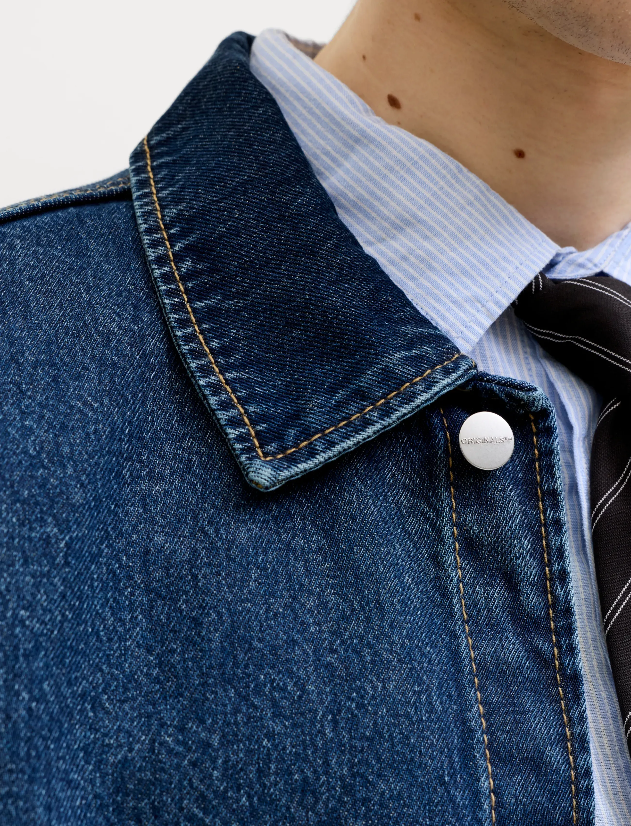 Jack & Jones - JORCAMBRIDGE DENIM OVERSHIRT LS - ungefütterte denimjacken - dark blue denim - 5