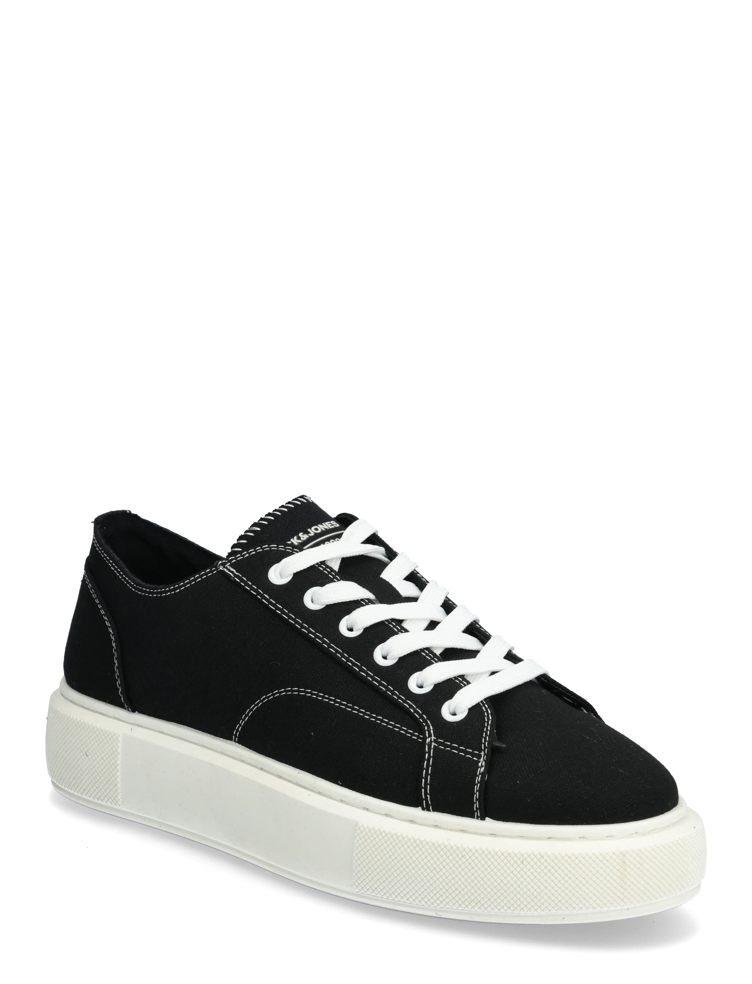 Jack & Jones Jfwaspire Canvas Sneaker, Mænd, Lave Canvas Sneakers, Sort, Str: 40