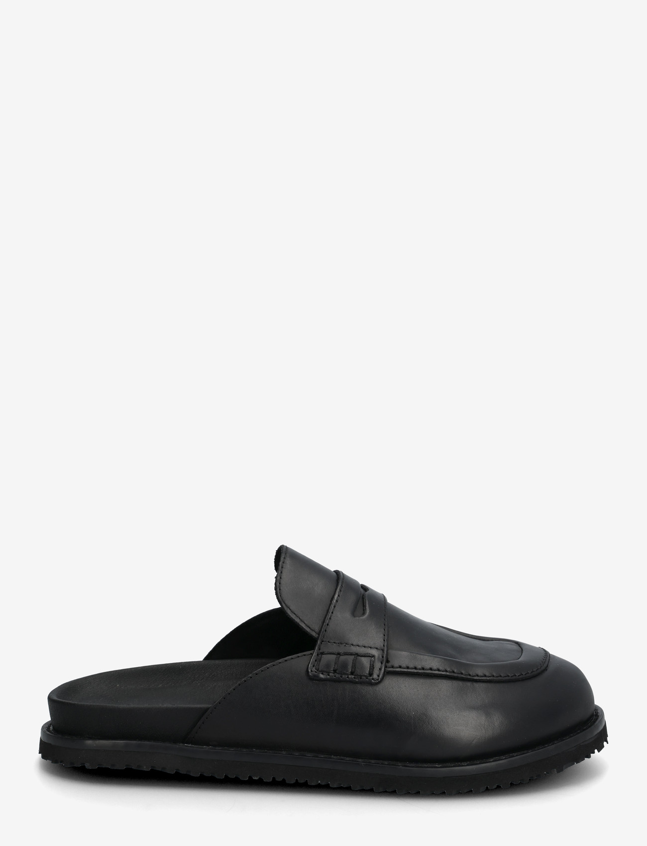 Jack & Jones - JFWTAMWORTH LEATHER SLIDER - mules & clogs - black - 1