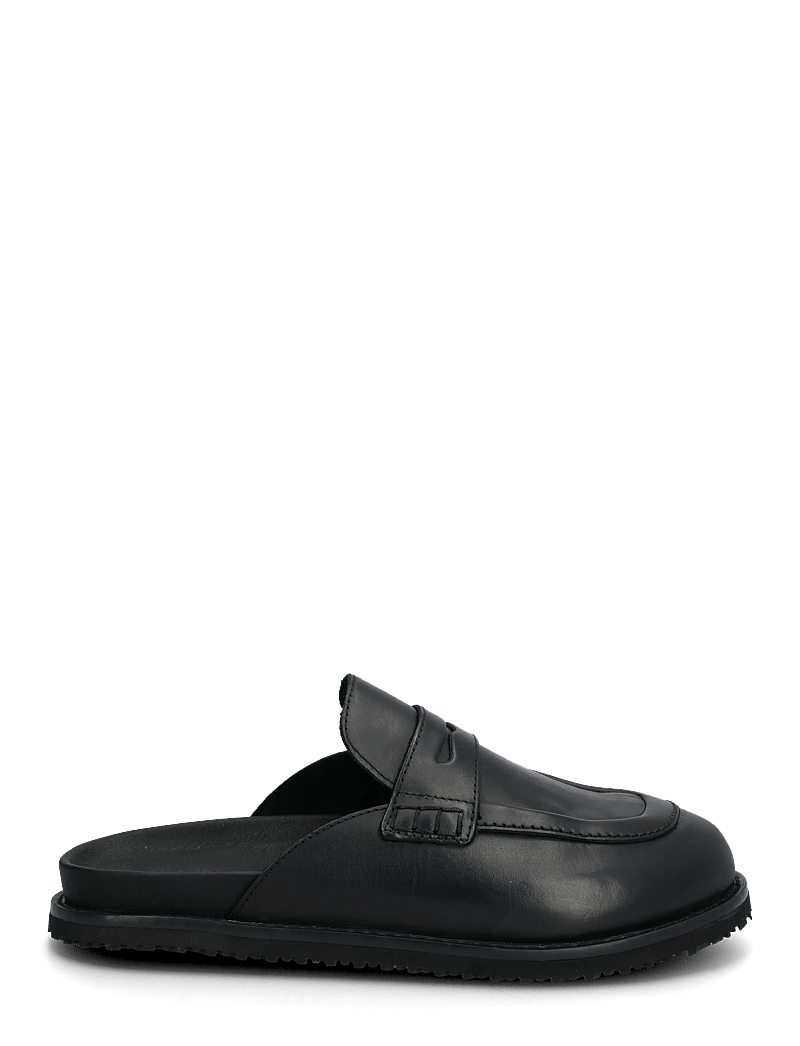 Jack & Jones - JFWTAMWORTH LEATHER SLIDER - mules & clogs - black - 1