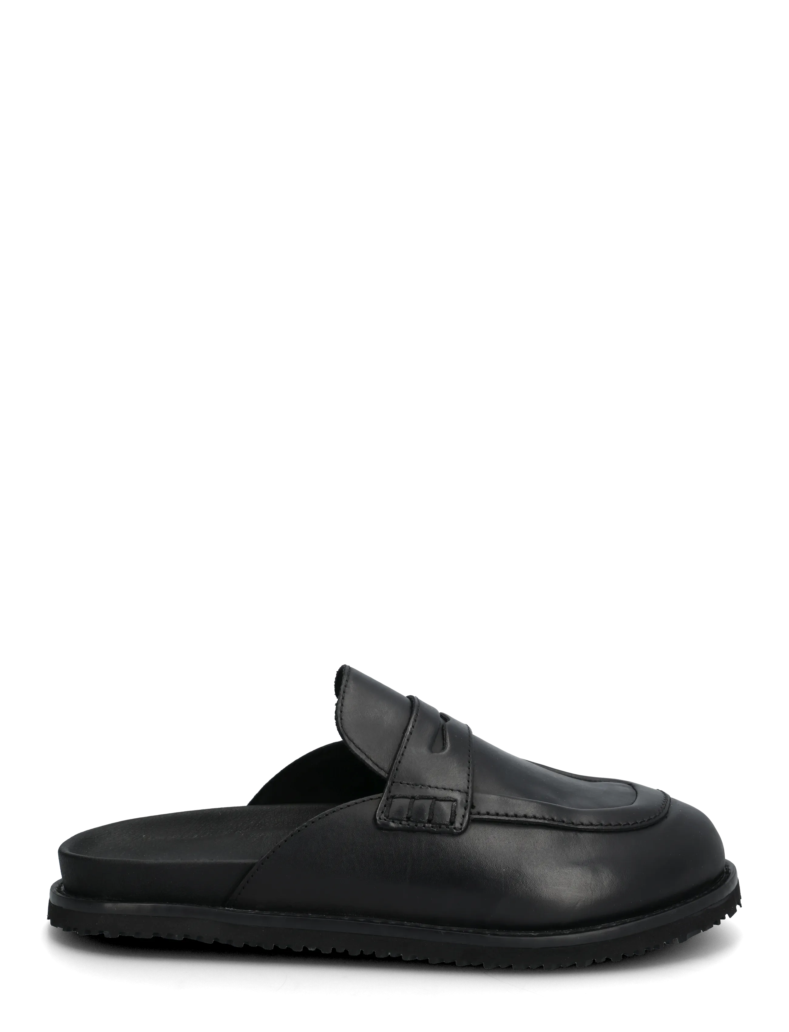 Jack & Jones - JFWTAMWORTH LEATHER SLIDER - mulor & clogs - black - 1